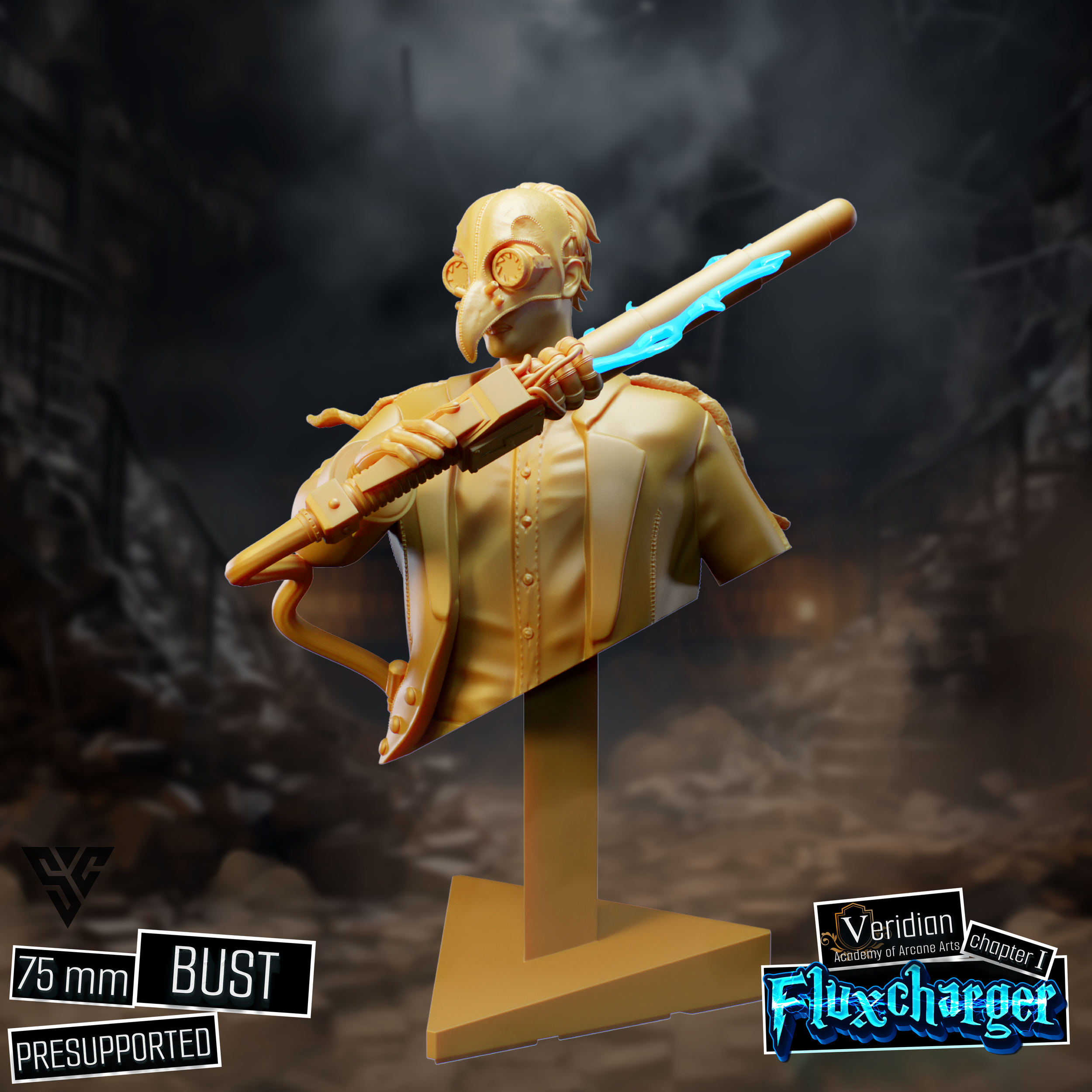 Humanoid Laborateer - Male Rage Bust