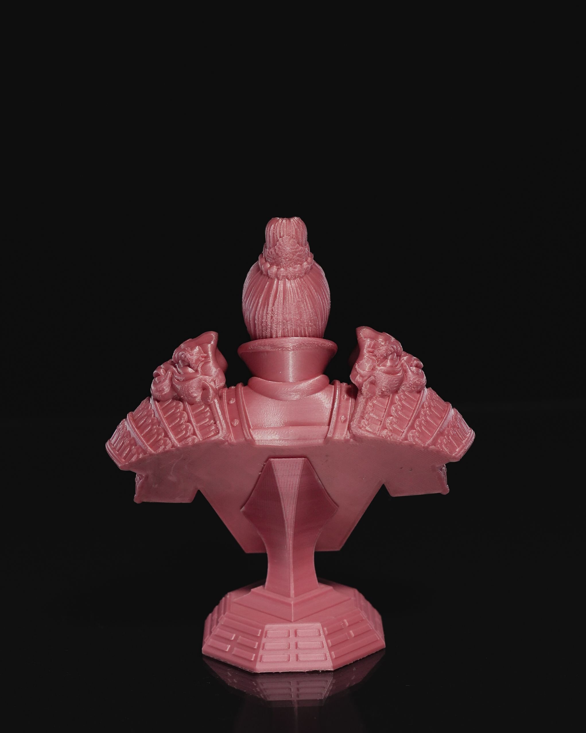 Jian Warrior Bust resin painting bust printed by Mythic Forge
