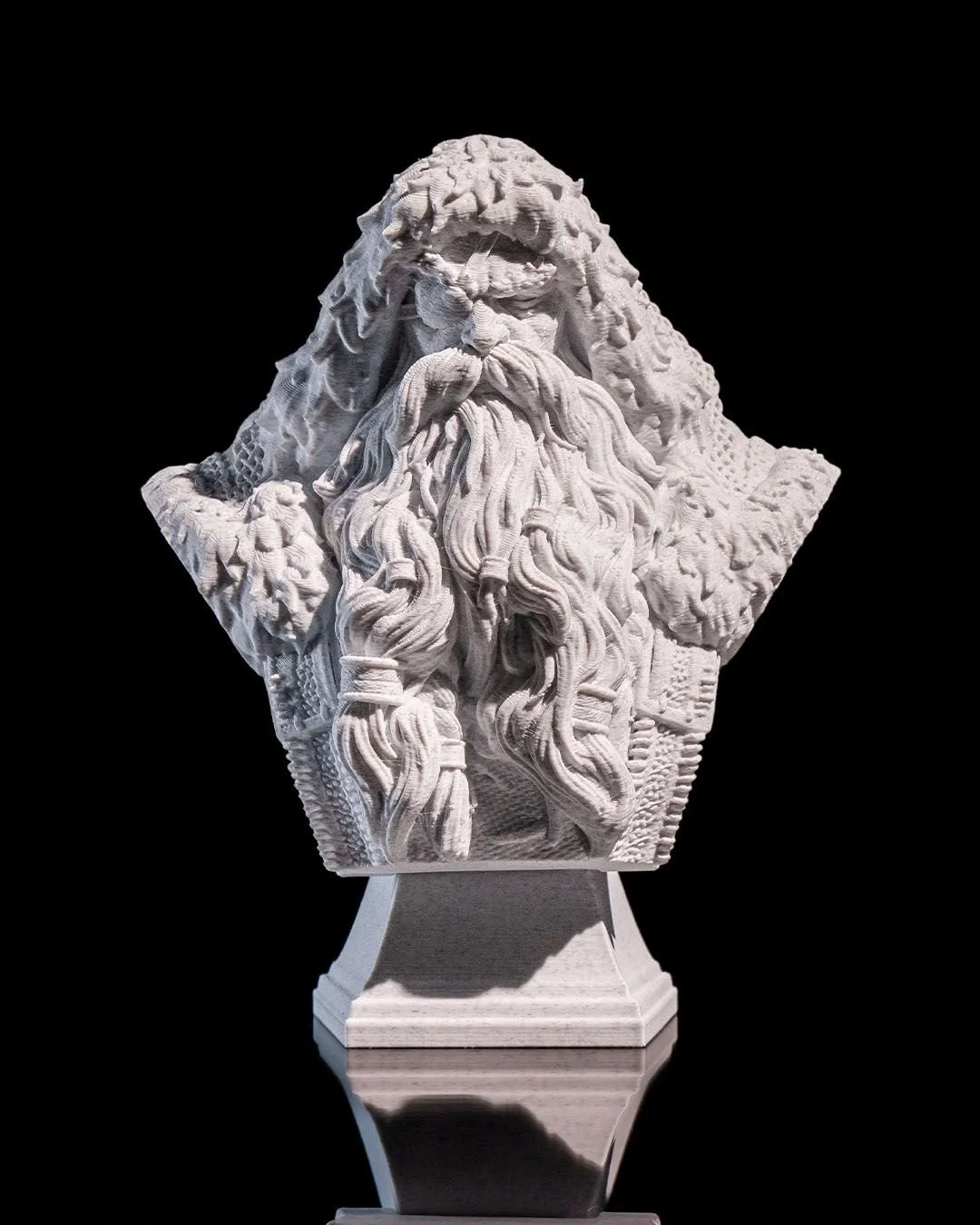 Nordic Father Christmas Bust resin painting bust printed by Mythic Forge