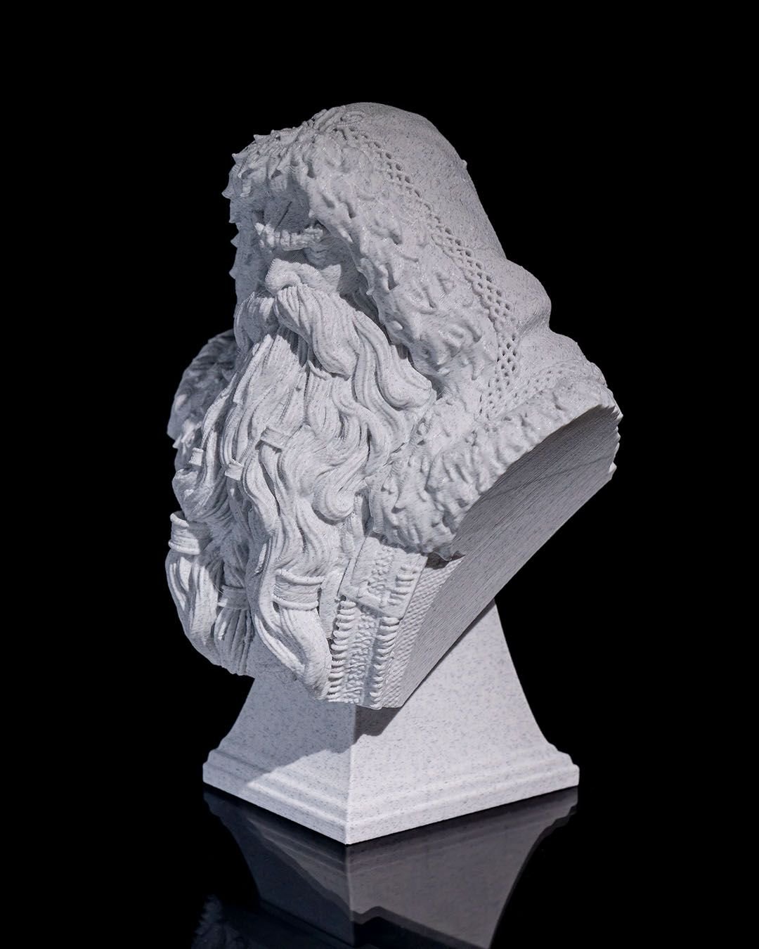 Nordic Father Christmas Bust resin painting bust printed by Mythic Forge