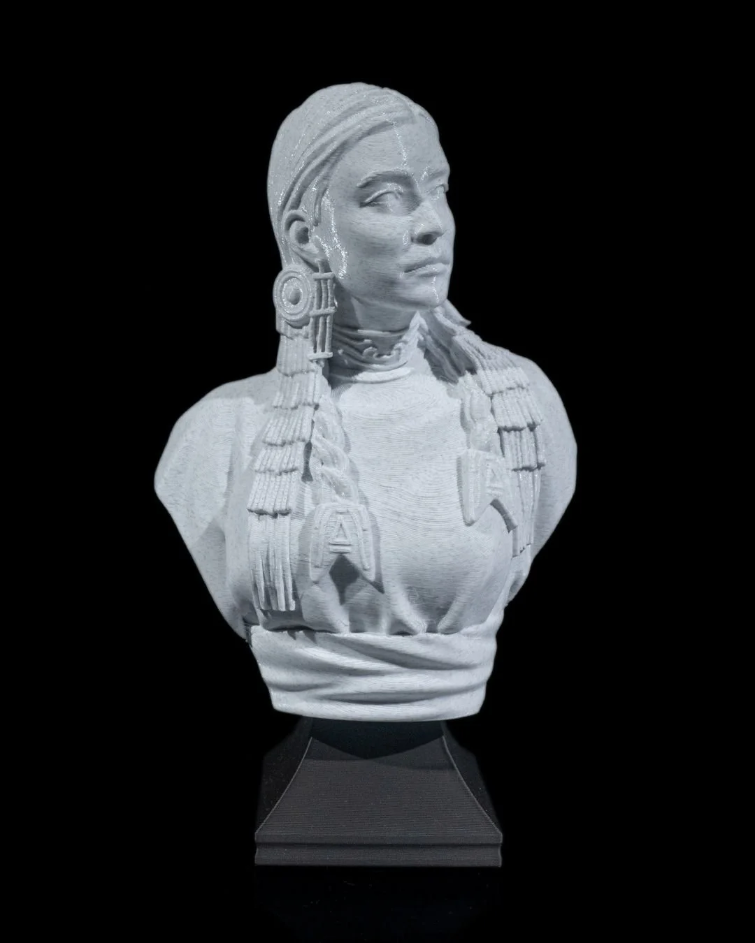 Women of the World Native American Bust resin painting bust printed by Mythic Forge