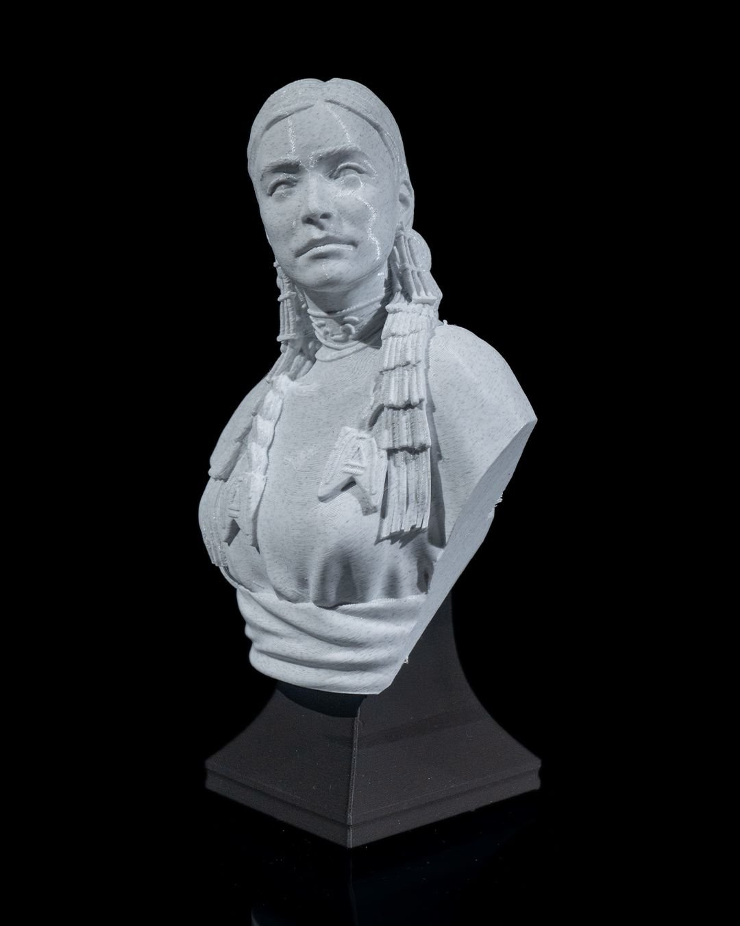Women of the World Native American Bust resin painting bust printed by Mythic Forge