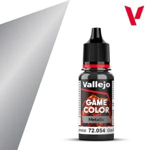 Vallejo Game Color Metallic 72054 Dark Gunmetal
