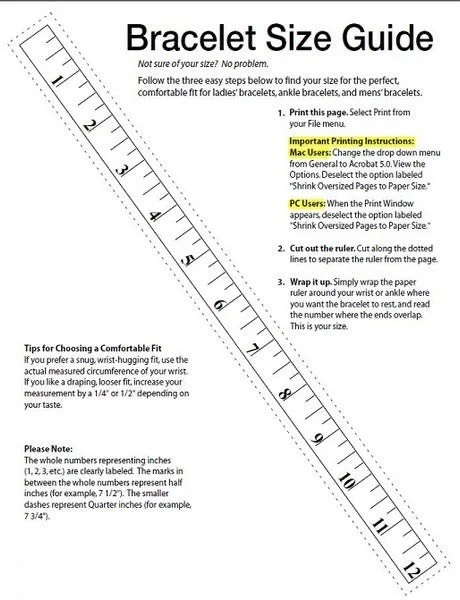 Bracelet Sizer
