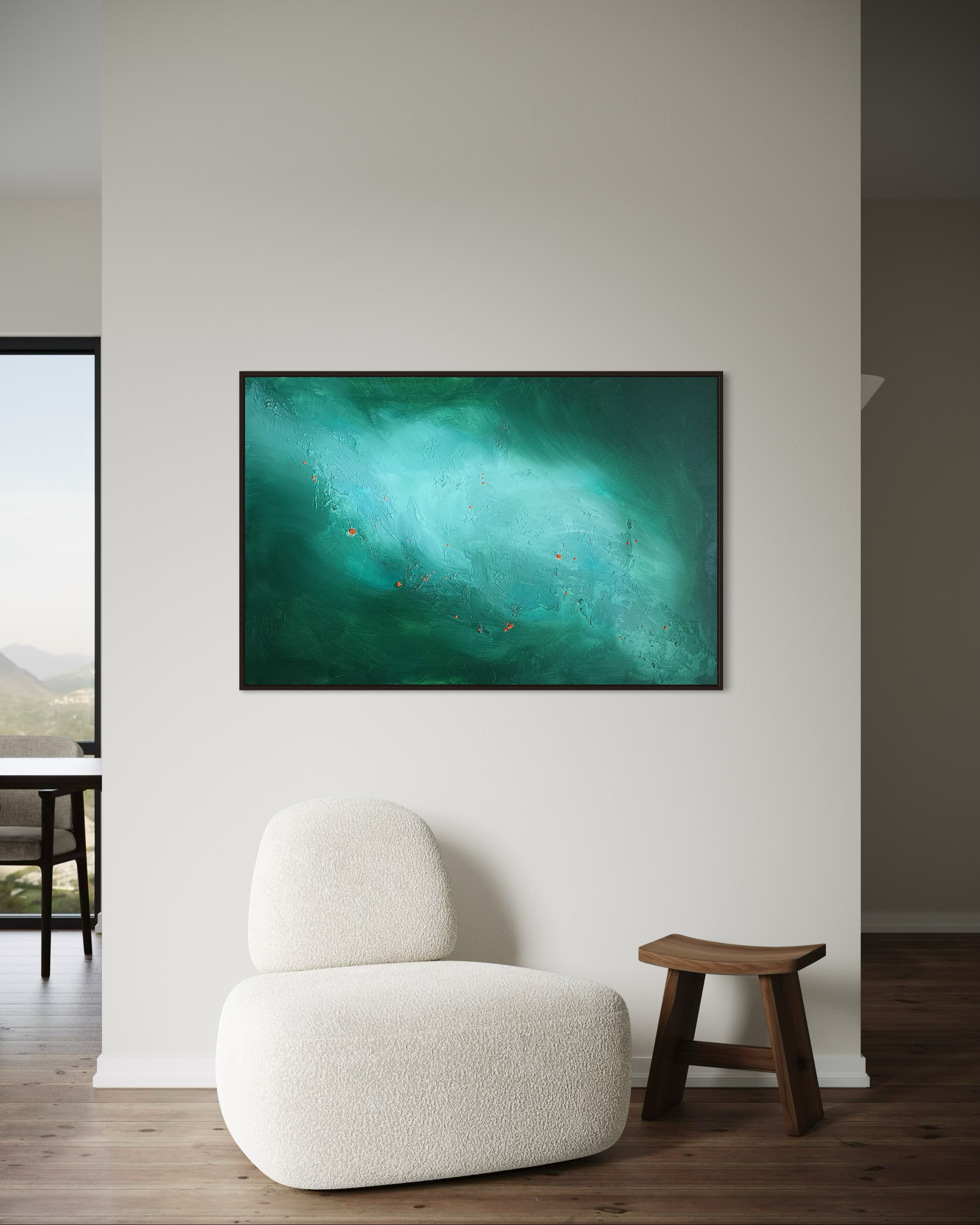 Neon Gems in deep Greens