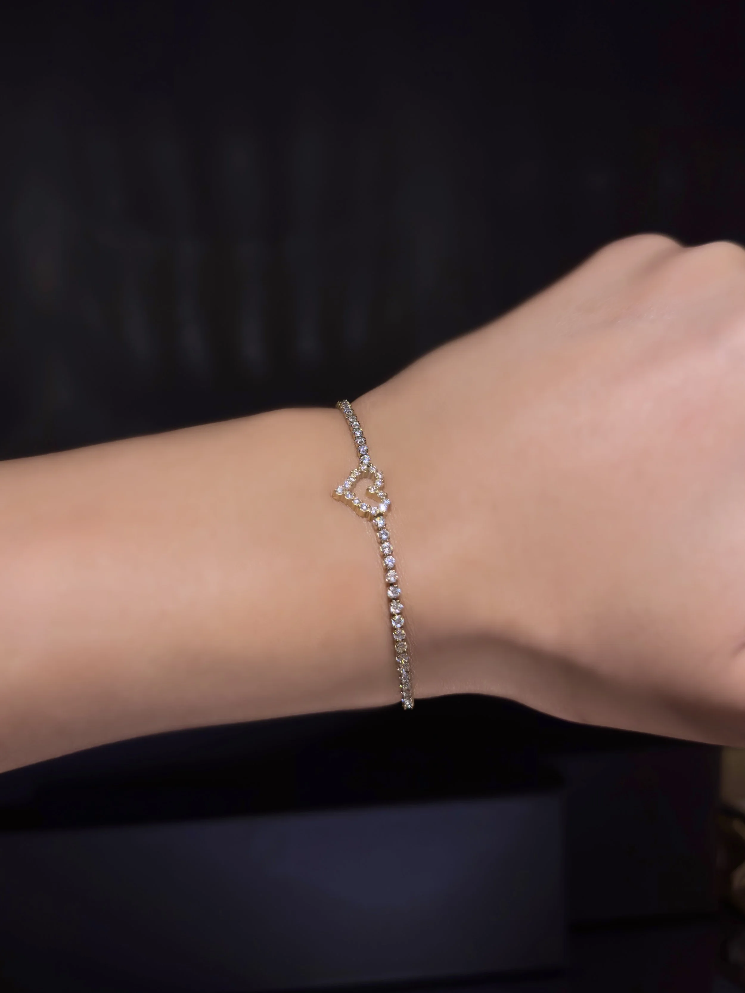 Heart of Sparkle Tennis Bracelet