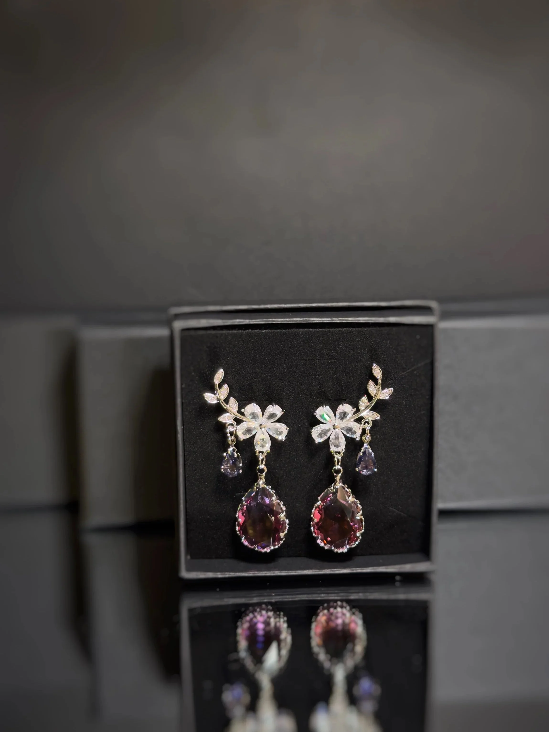 Amethyst Fleur Earrings