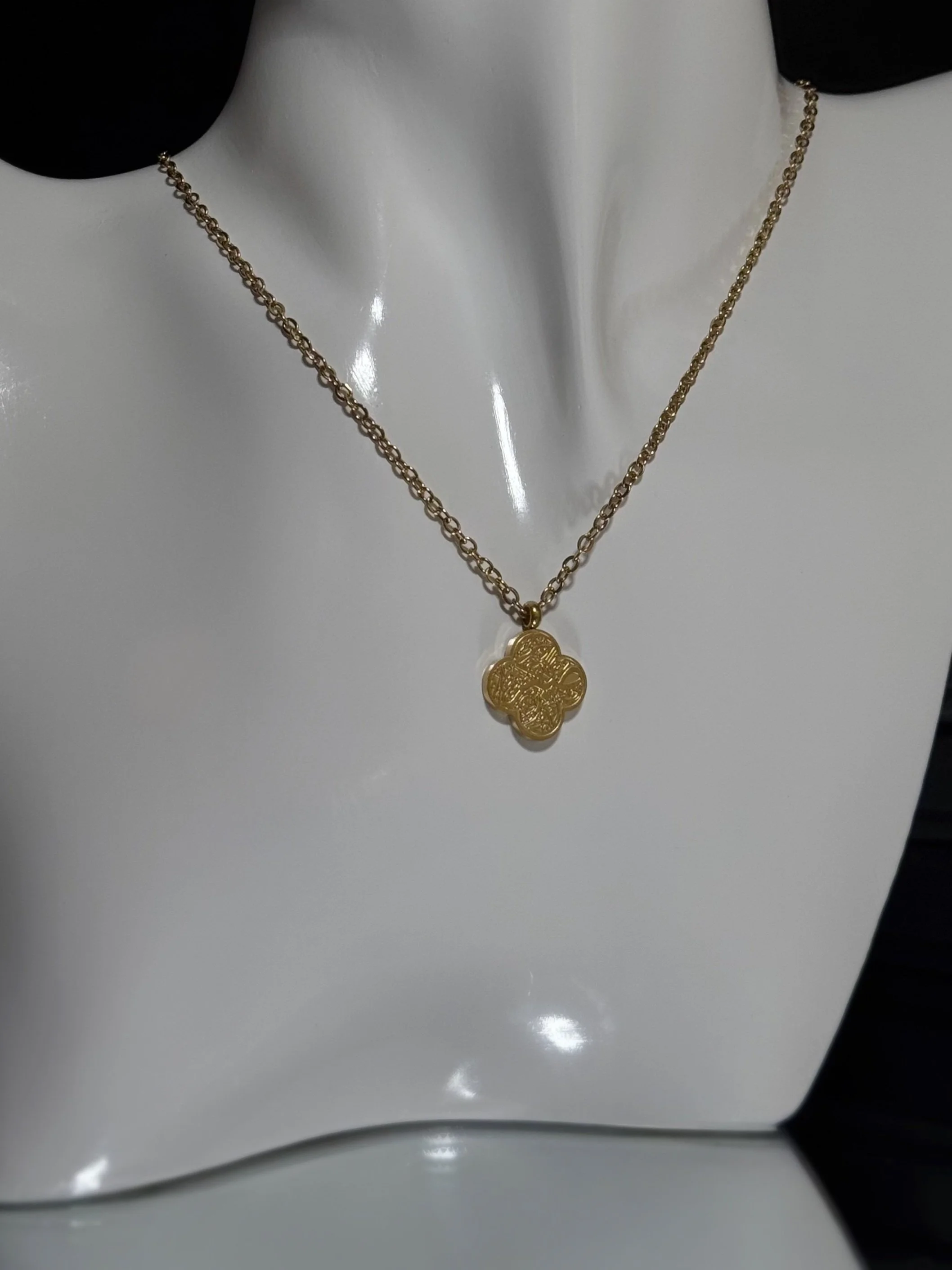 Gold Sabr Necklace - Platinum Plated