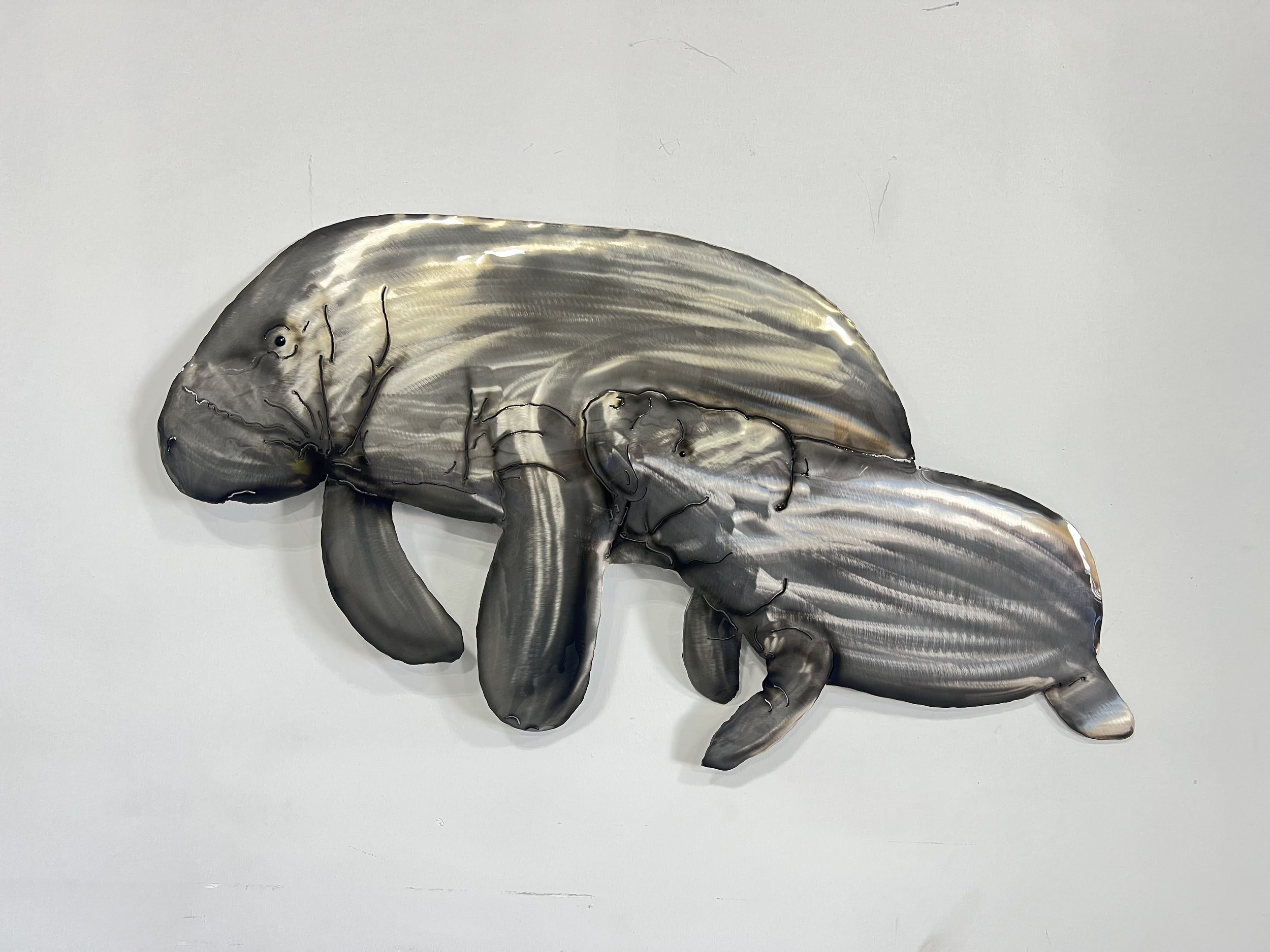 Manatee Mother and Calf, Intermediate Color