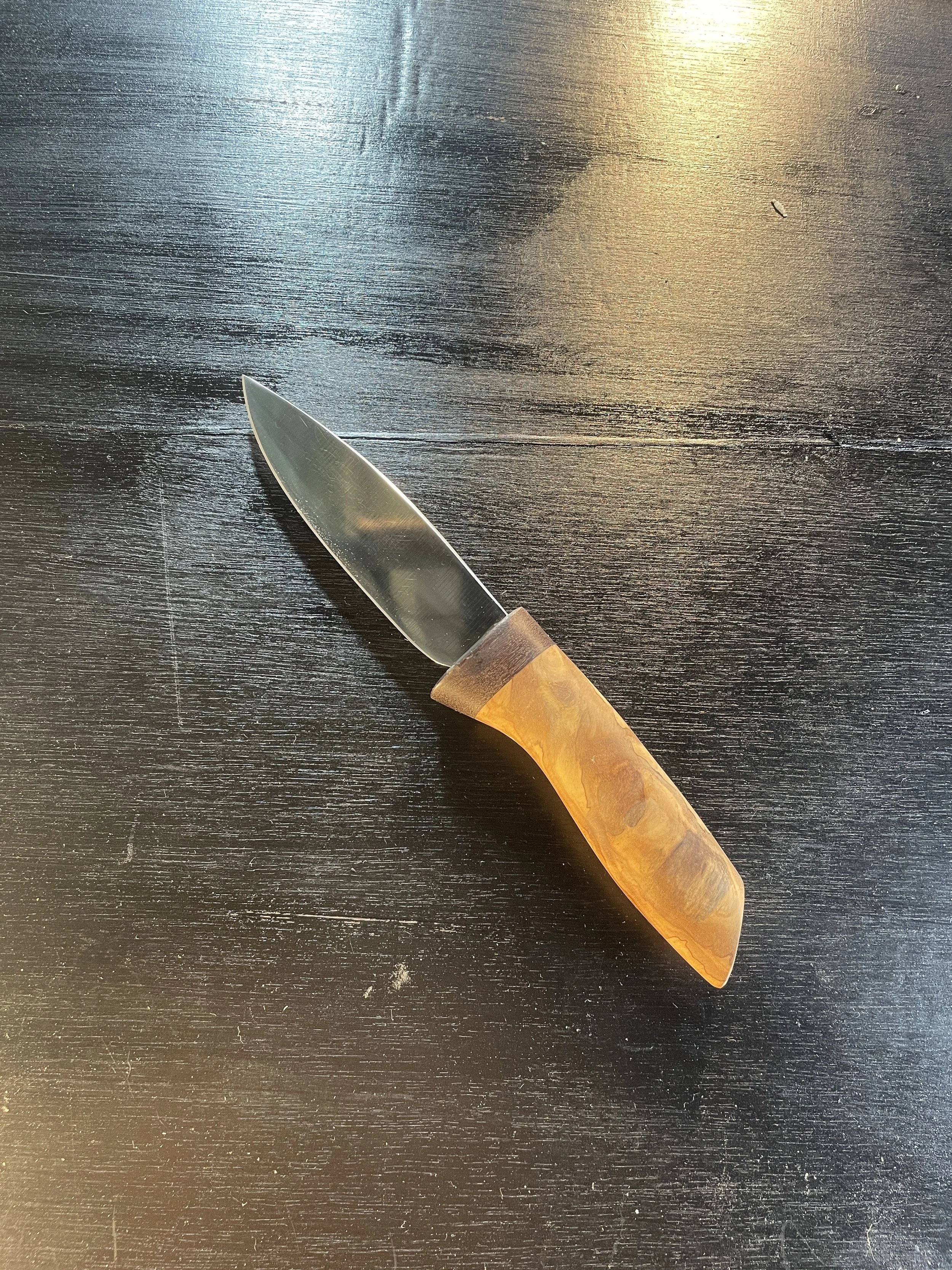 Utility Knife with an Olive Handle - 5"    (1356)