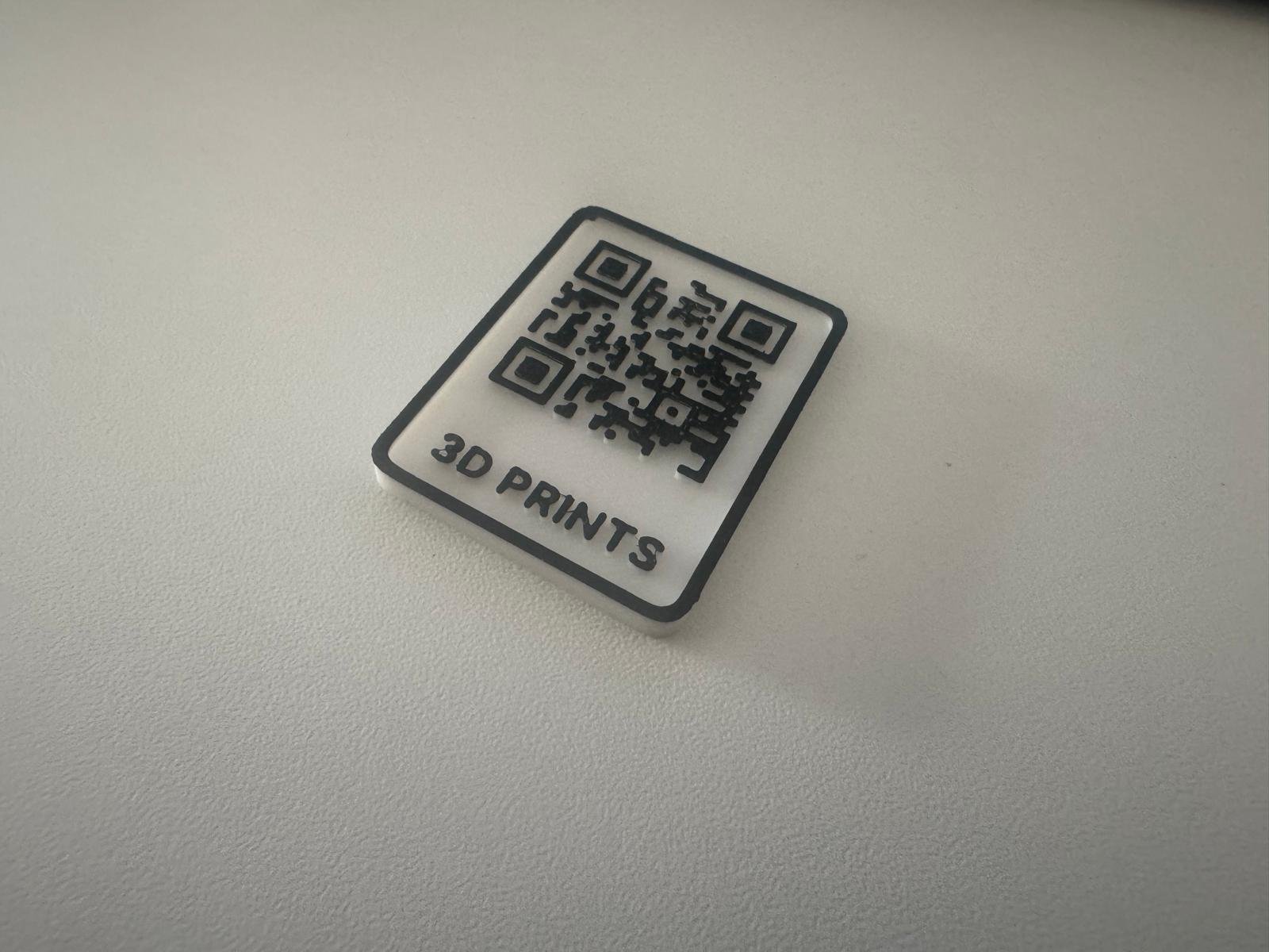3D PRINTED QR CODES - Multi color printing