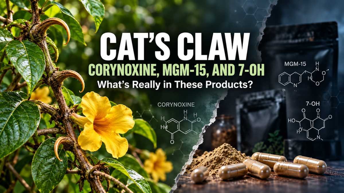 Cat’s Claw, Corynoxine, MGM-15, and 7-OH: What Is Really in the New “Cat’s Claw” Products?
