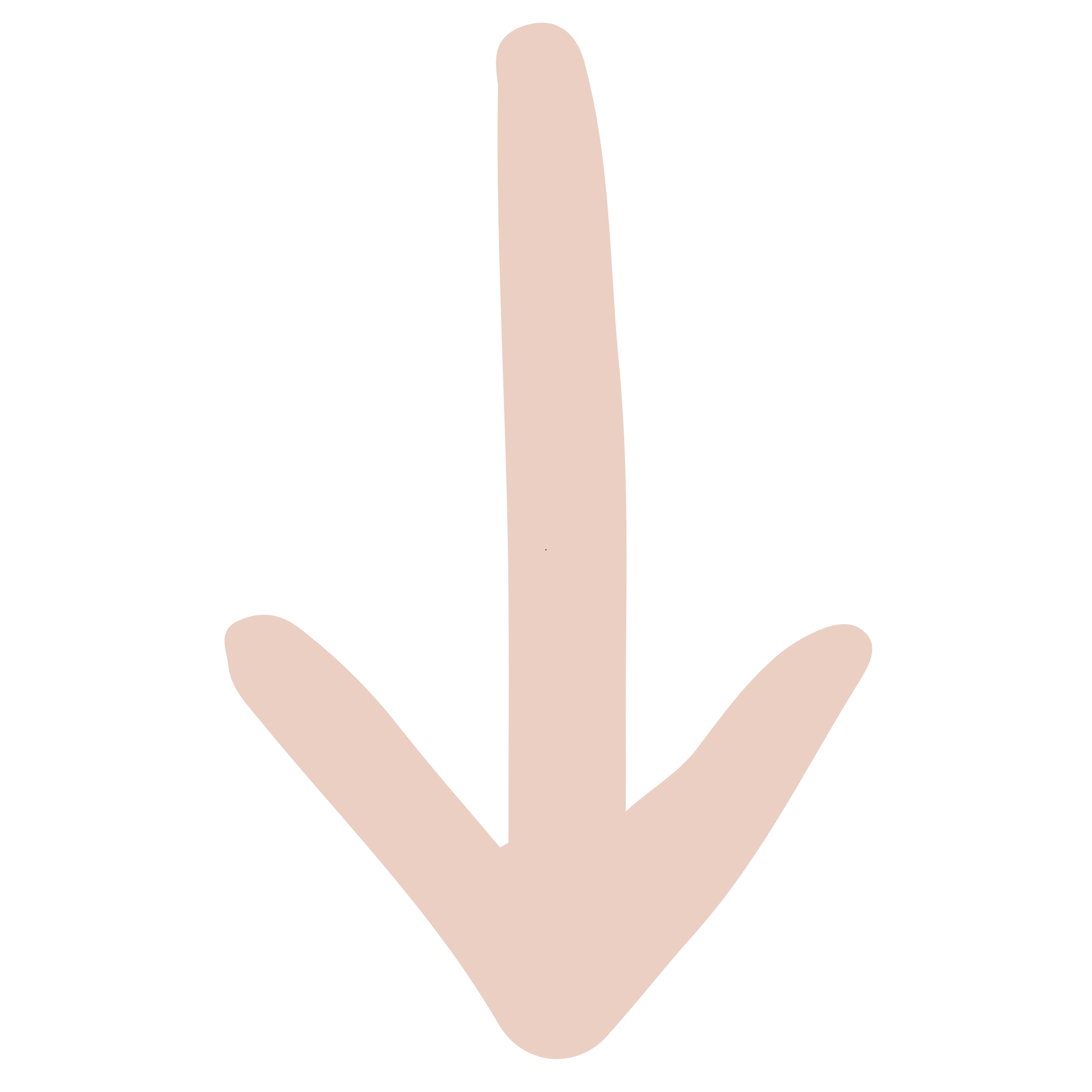 Illustration of a human hand with five fingers extended, depicted in a light, peachy skin tone.