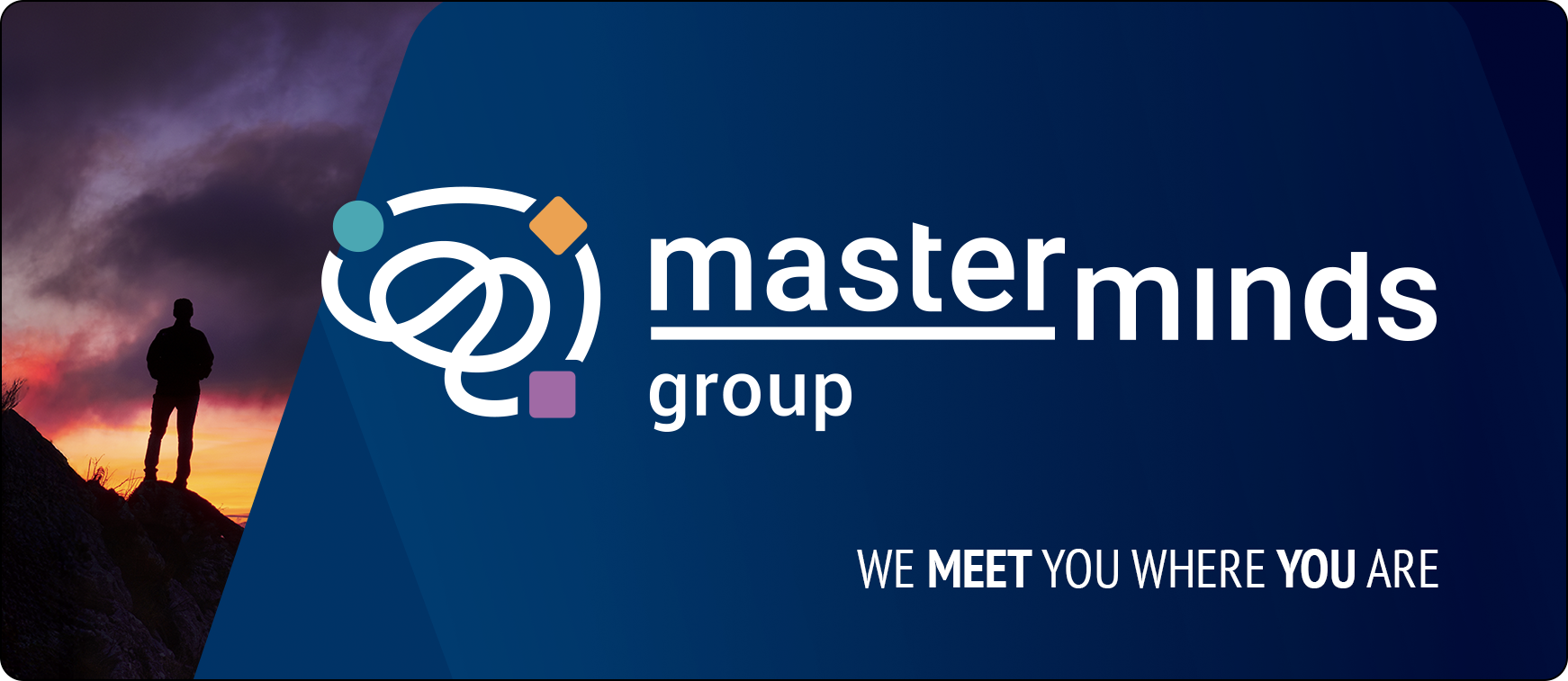 Nieuwe visuele identiteit en logo voor de Masterminds Group