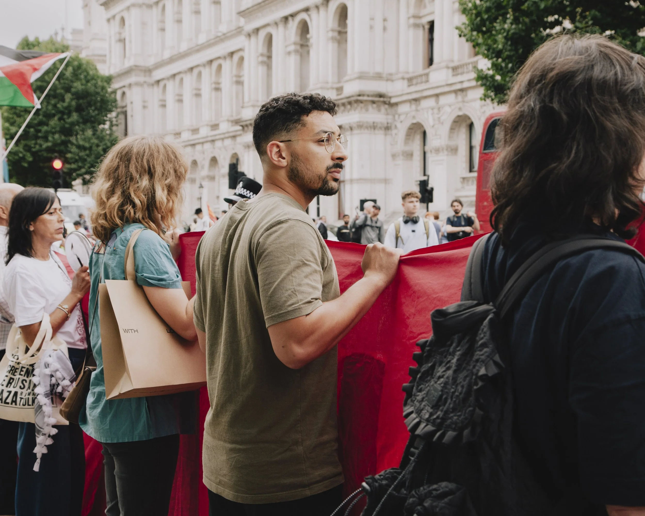 Demonstrator. Pro-Palestine Demonstration, London, UK.