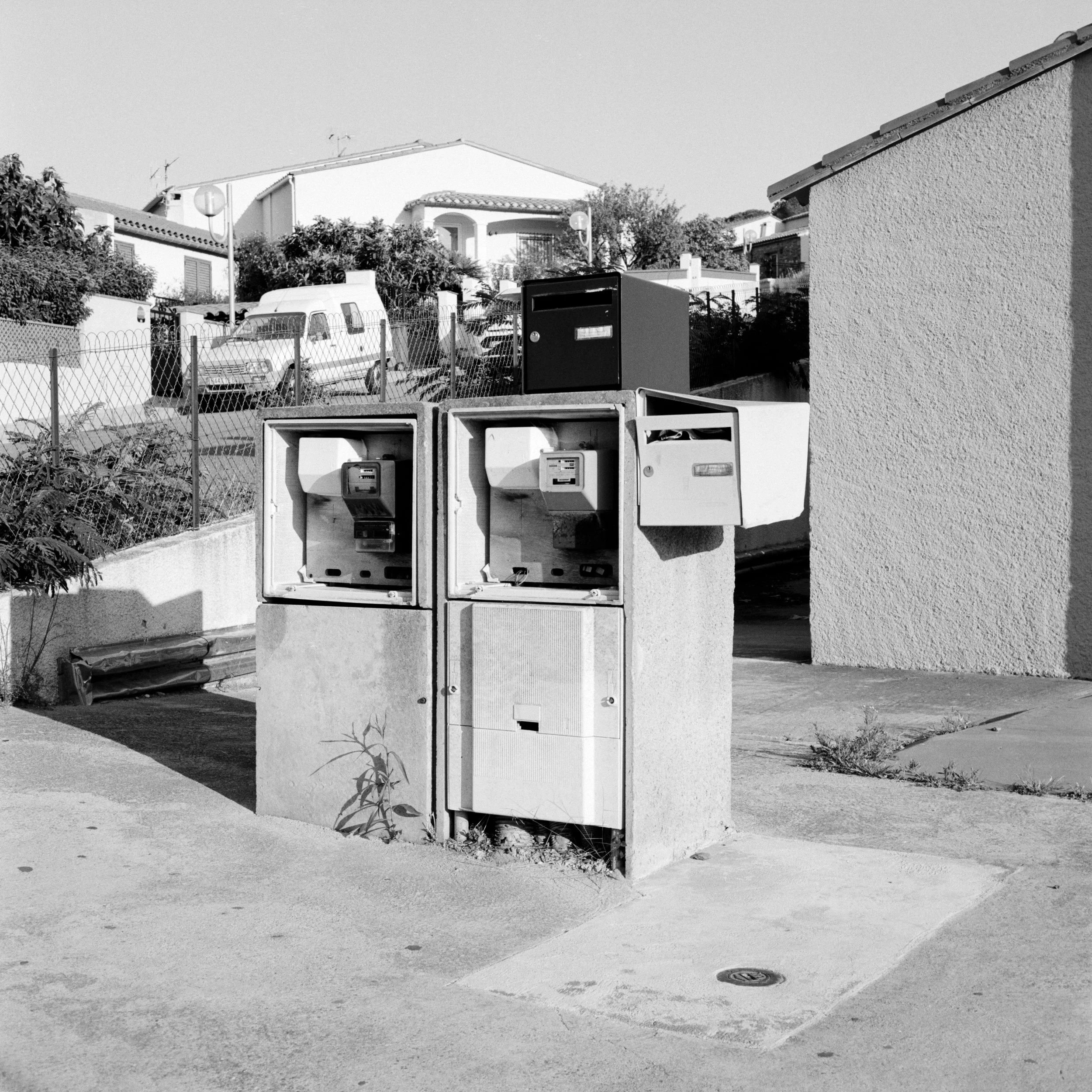 Electrical Boxes. Banyuls-Sur-Mer, France.