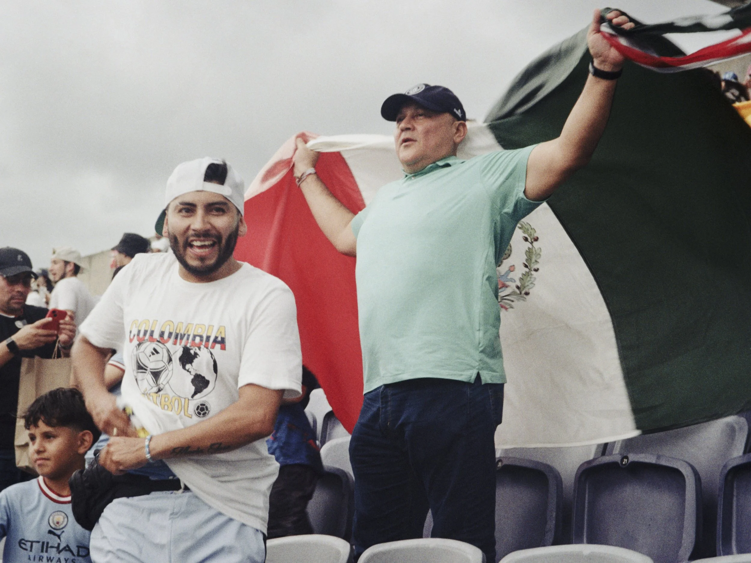 Local Football Fans Post-Match. Camping World Stadium, Orlando, Florida.