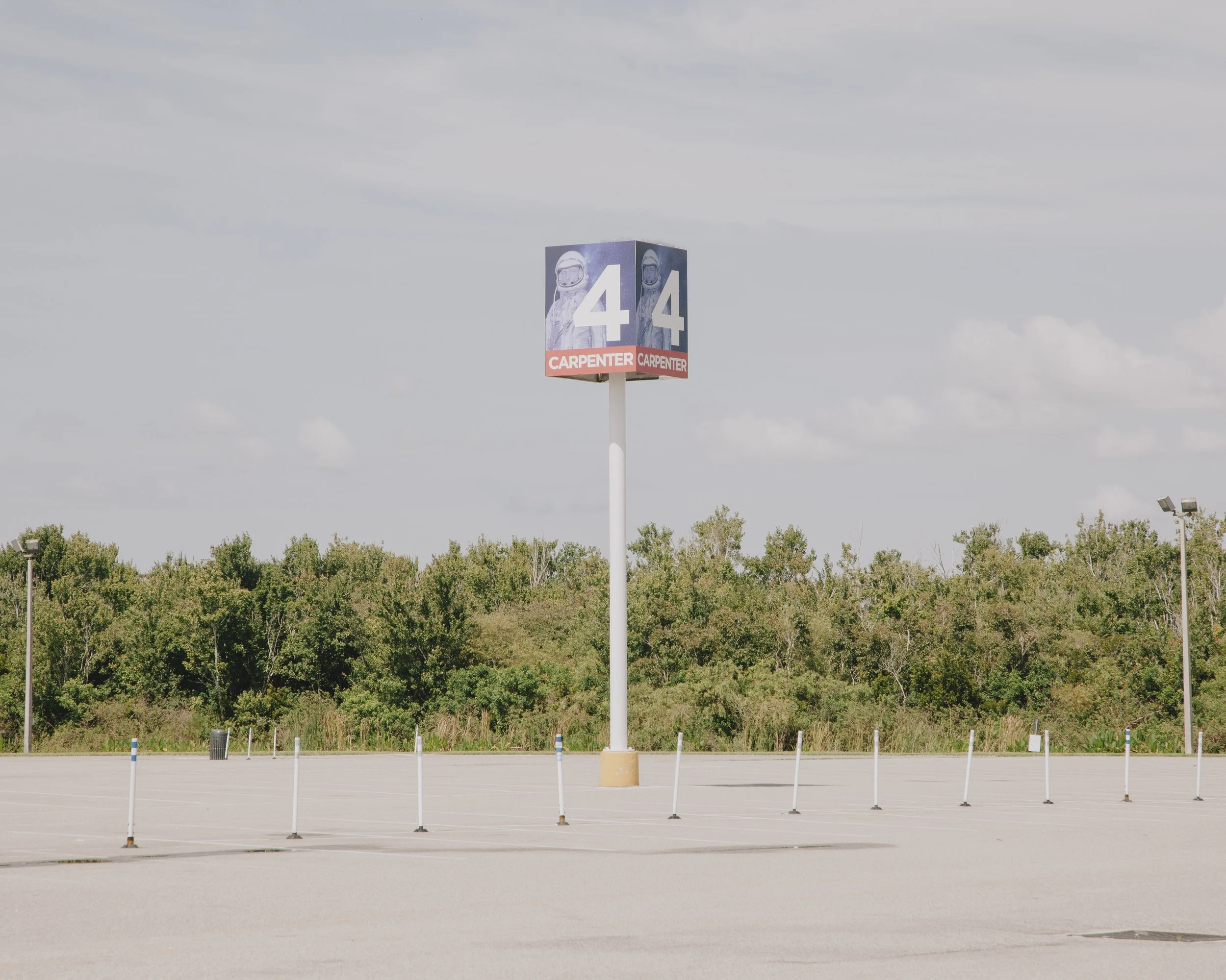 Parking Lot 4, Carpenter. Kennedy Space Centre, Brevard County, Cape Canaveral, Florida.