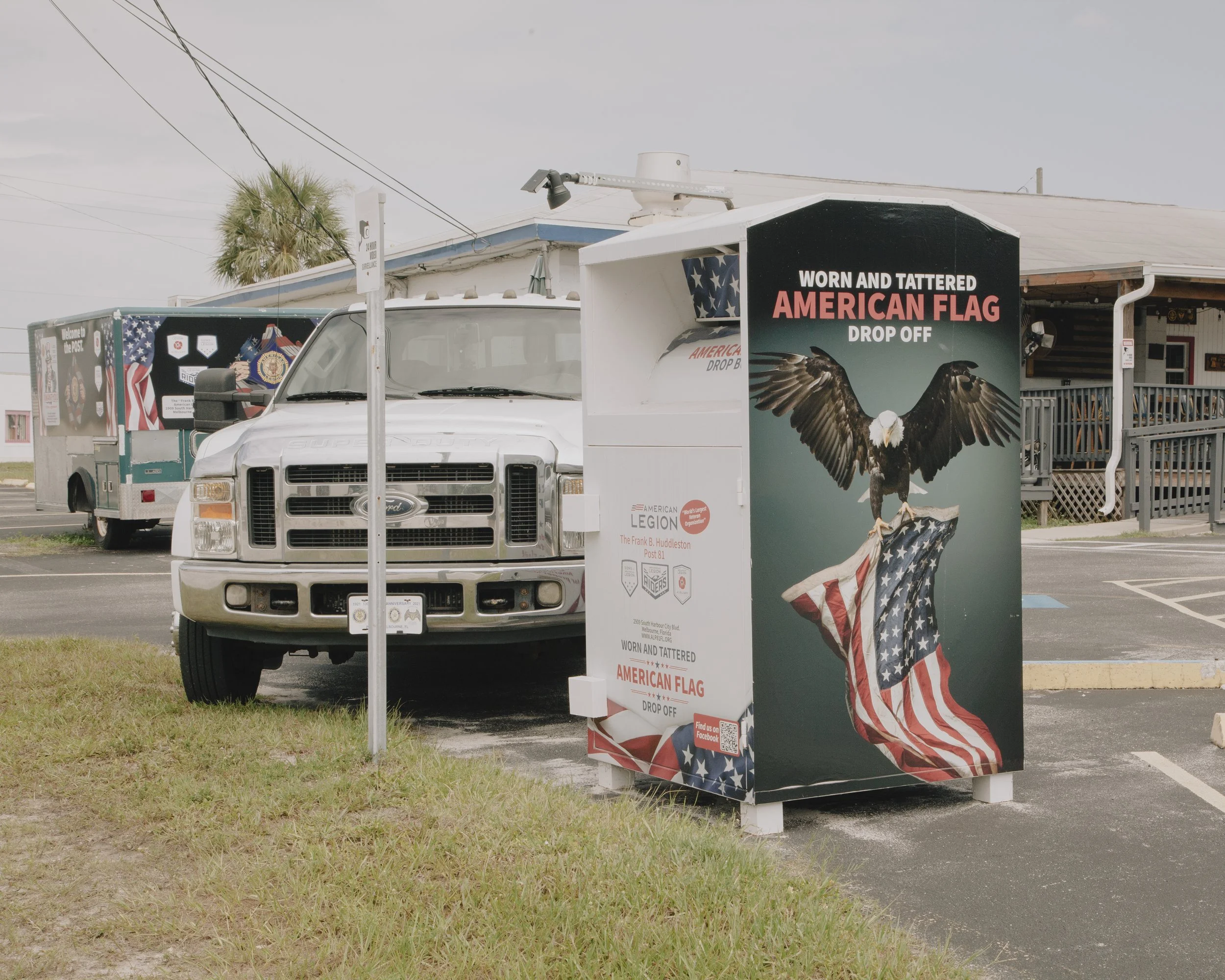 American Flag Drop Off Point. Melbourne, Palm Bay, Florida.