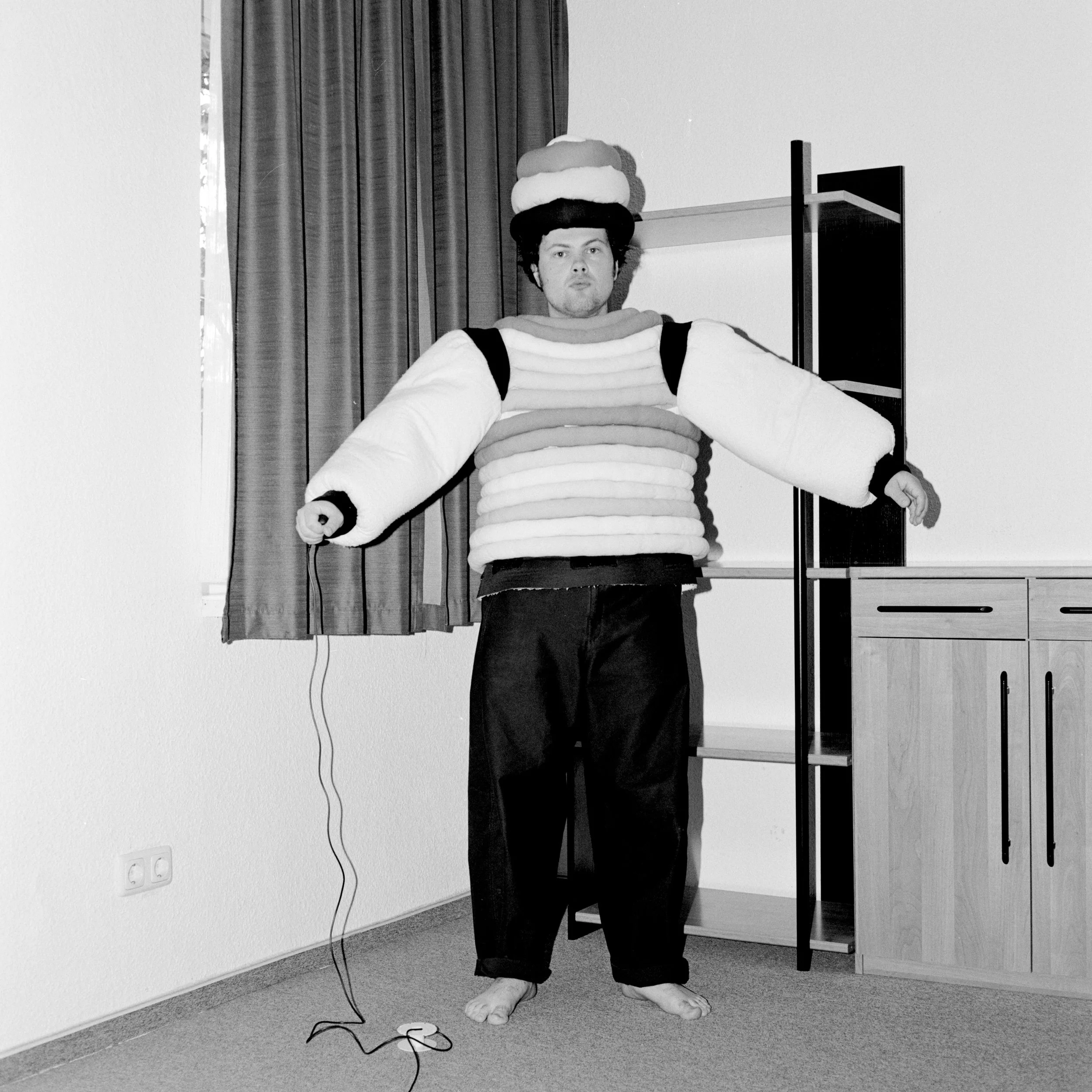 Self-Portrait with Triadic Ballet Costume. Dessau, Germany.