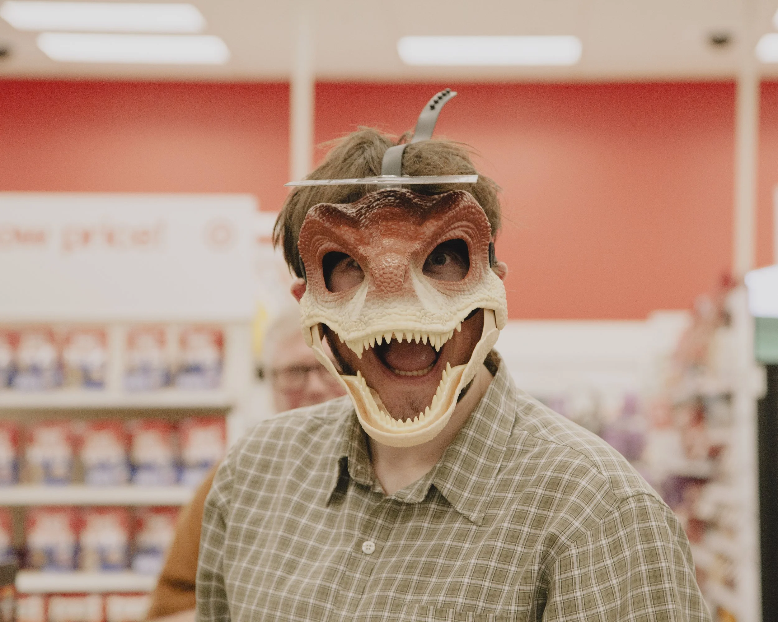 Dinosaur Mask. Orlando, Florida.
