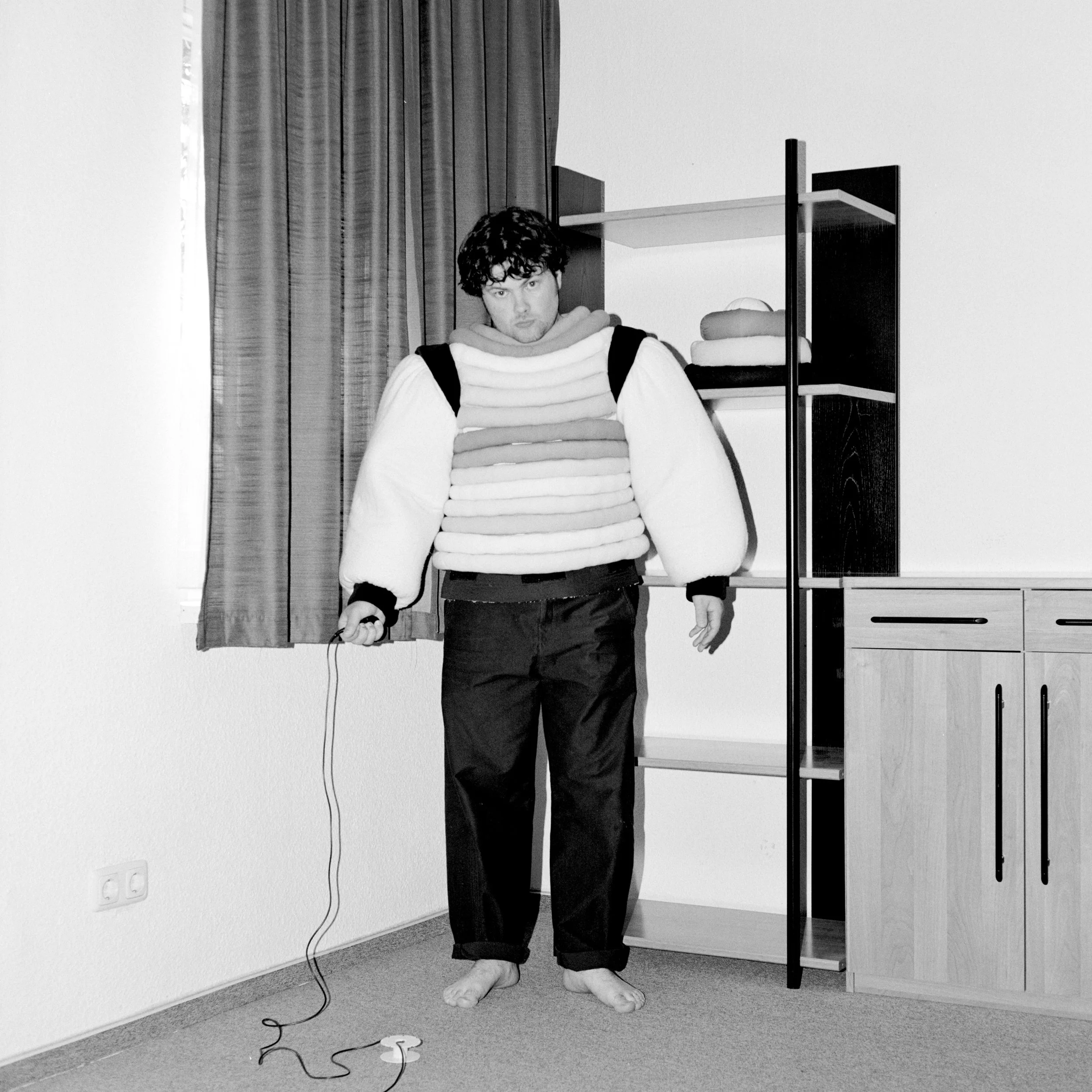 Self-Portrait with Triadic Ballet Costume. Dessau, Germany.
