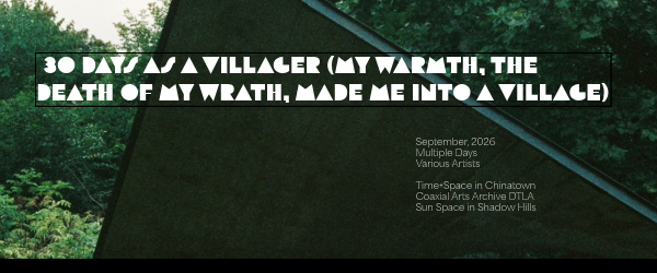 30 Days as a Villager (My Warmth, the Death of my Wrath, Made me into a Village) 