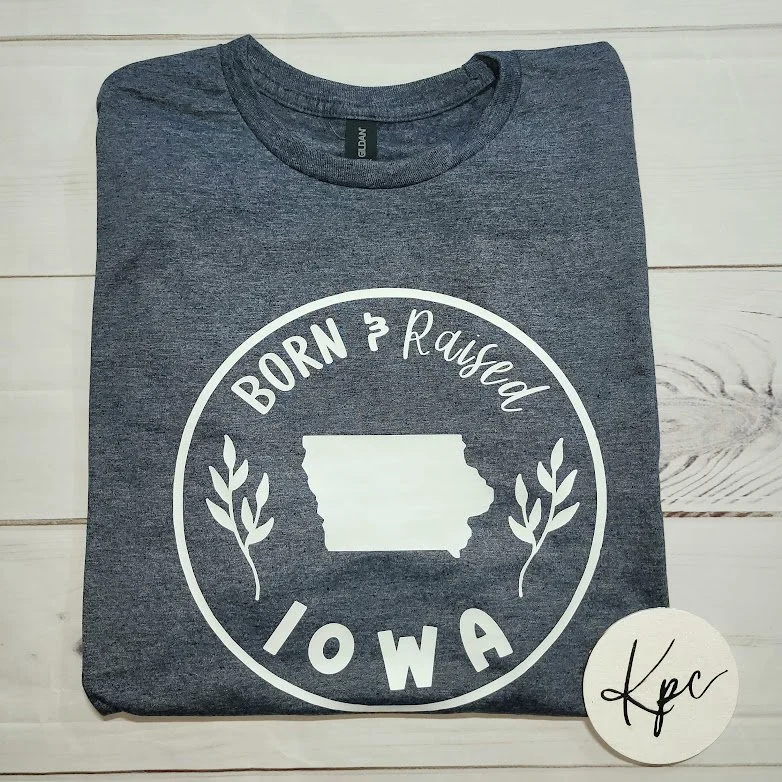 BORN & RAISED IA TSHIRT