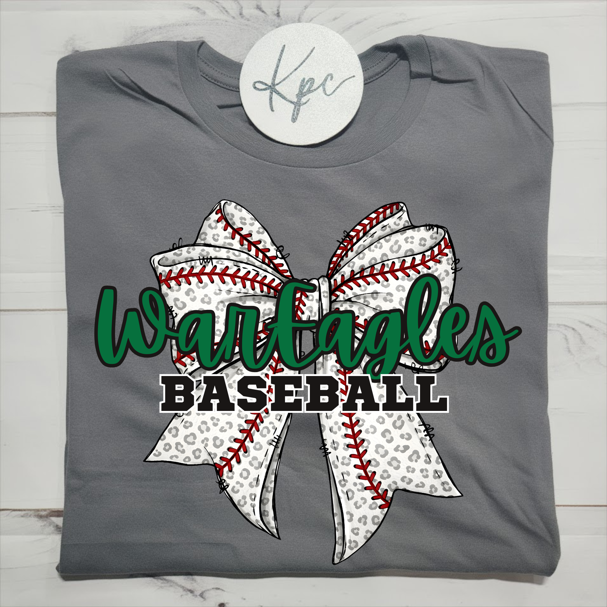 LEOPARD BASEBALL BOW - CUSTOM