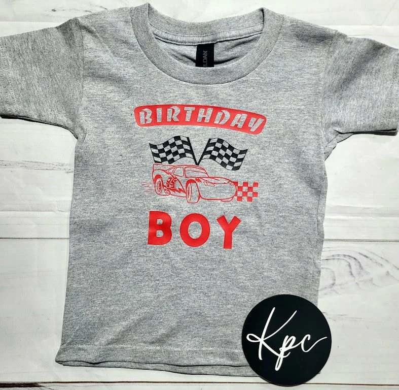 RACECAR BIRTHDAY BOY