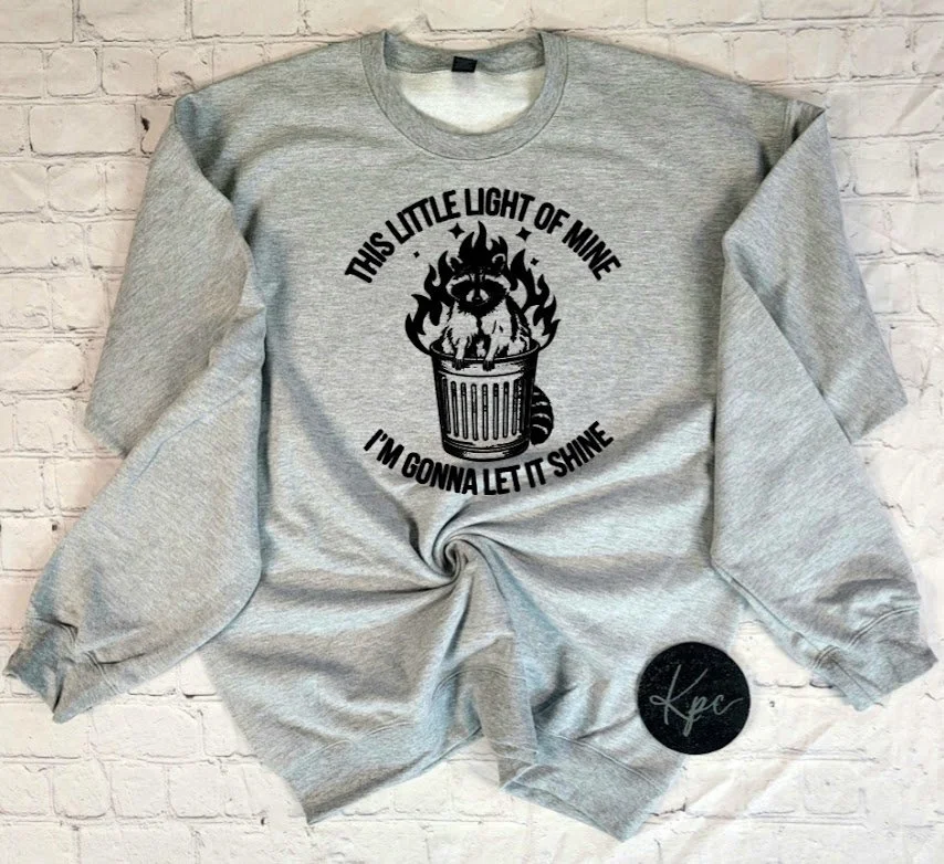 this little light of mine racoon sport gray.jpg