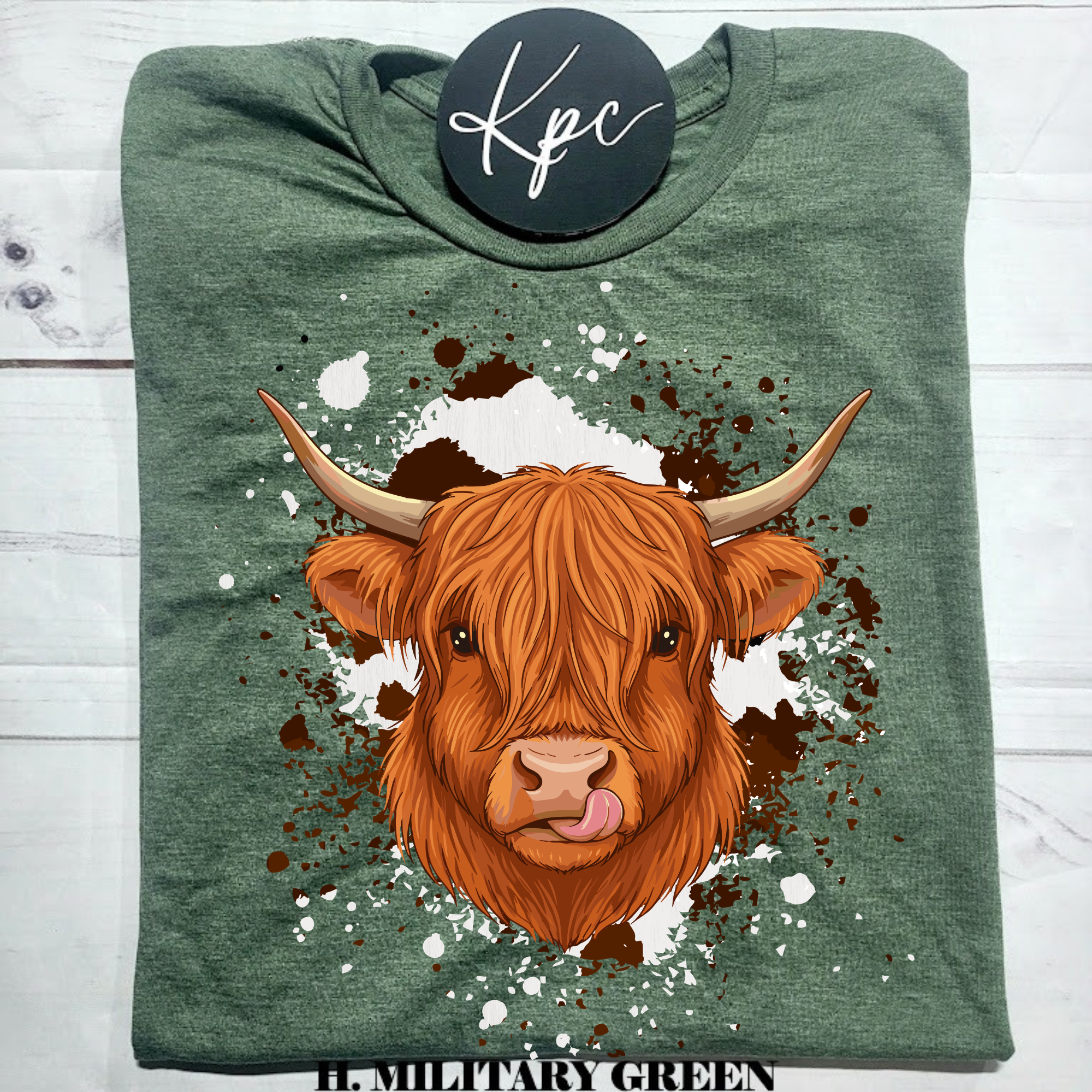 HIGHLAND COW PRINT