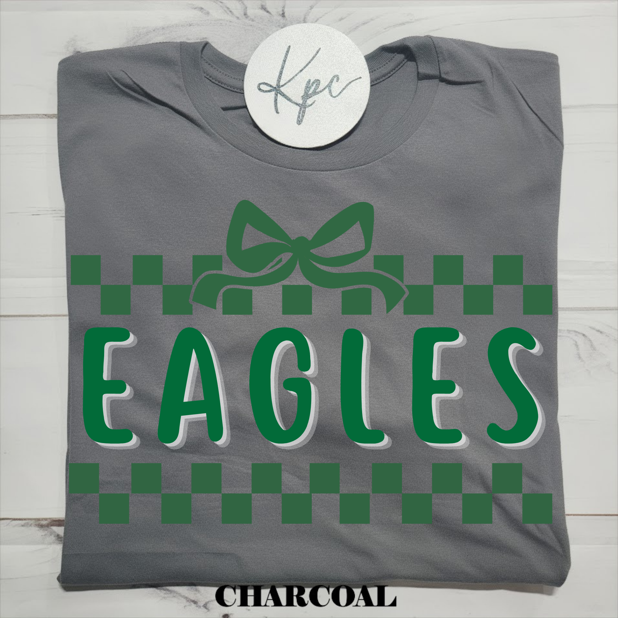 EAGLES CHECKERED BOW