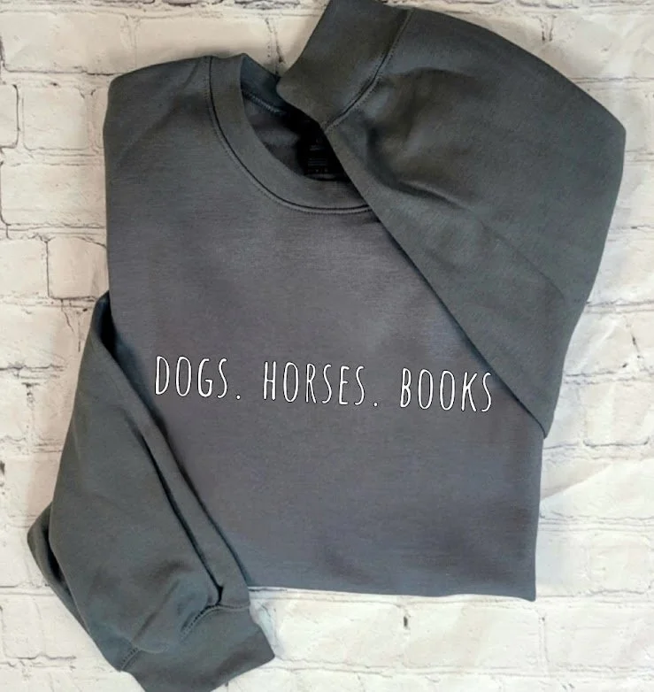 DOGS. HORSES. BOOKS.
