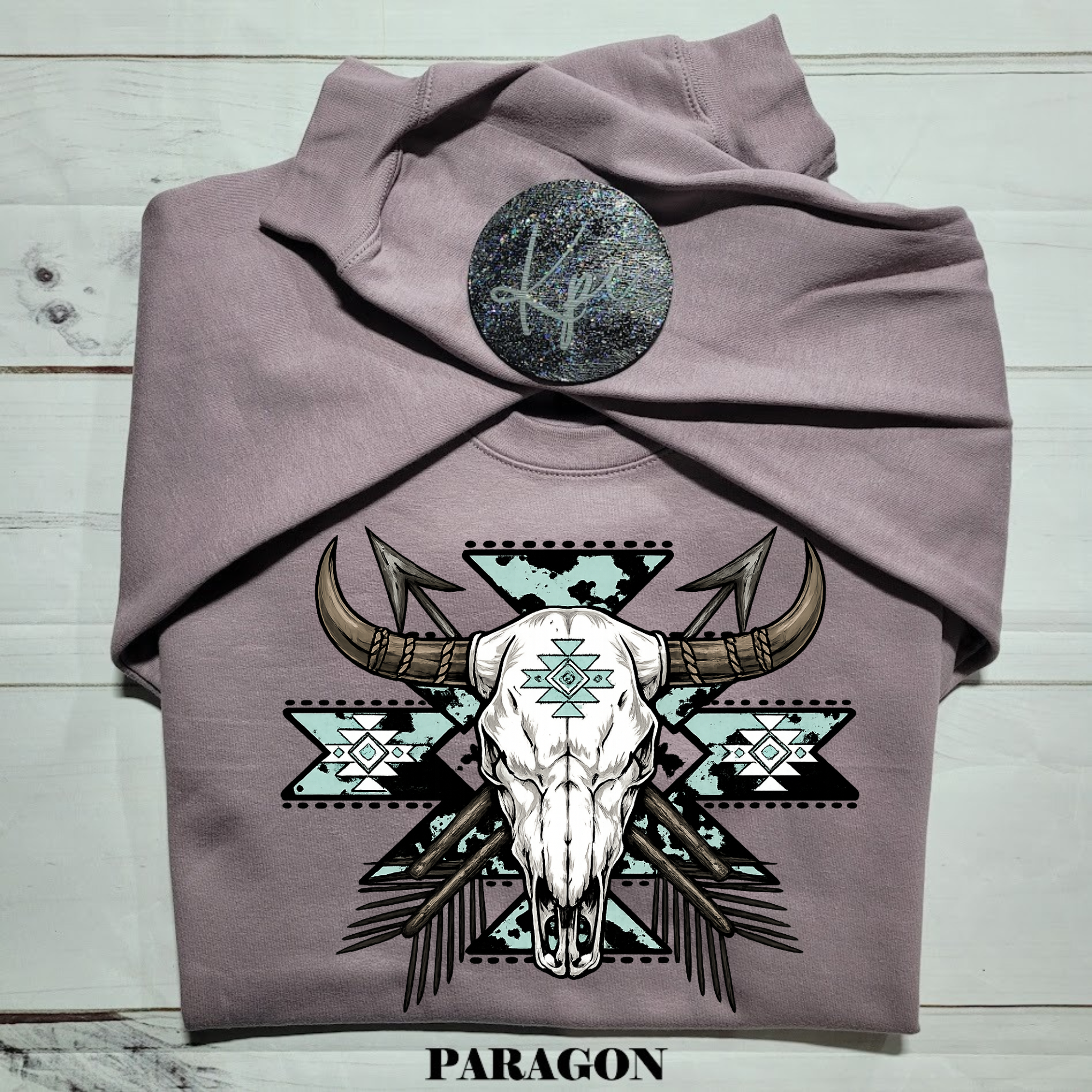 boho teal longhorn.png