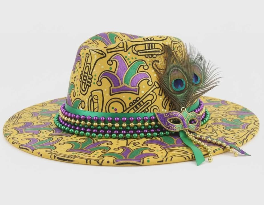 DIY Vegan Suede Rancher Hat Kit Mardi Gras