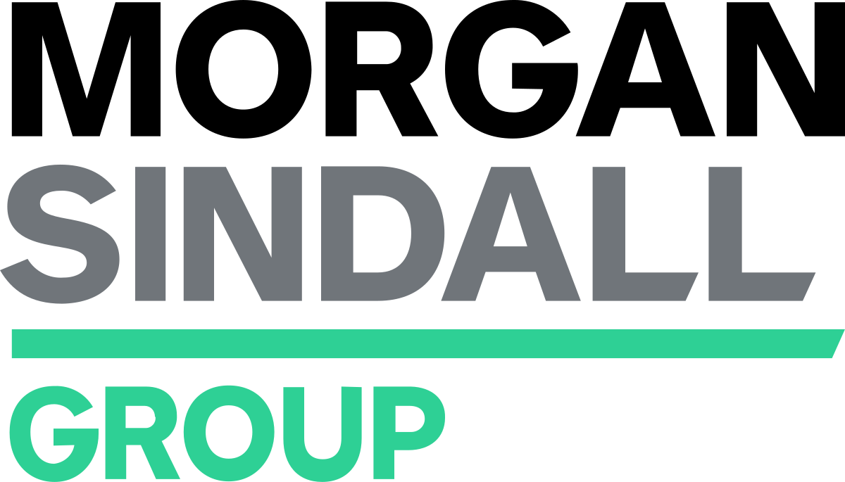 The logo of Sindall Group, with the company name in large gray and green letters, separated by a green horizontal line.