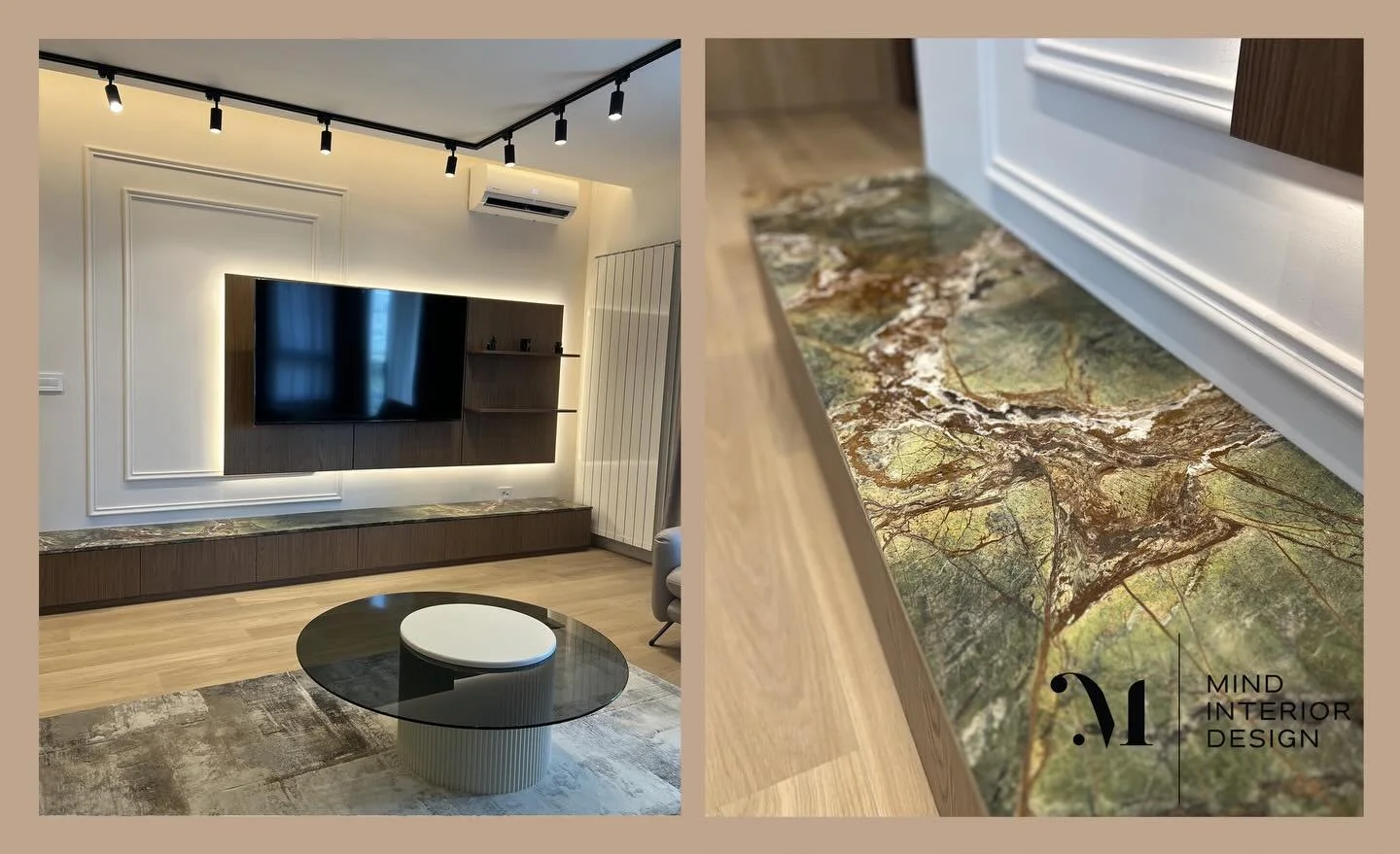 Let me introduce you to this luxury apartment inspired by masculine energy, natural palette colors and timeless sophistication / Open space concept
*
For more details visit our website / Link in bio
*
*
#interiordesignlover #dizajnenterijera #greenma