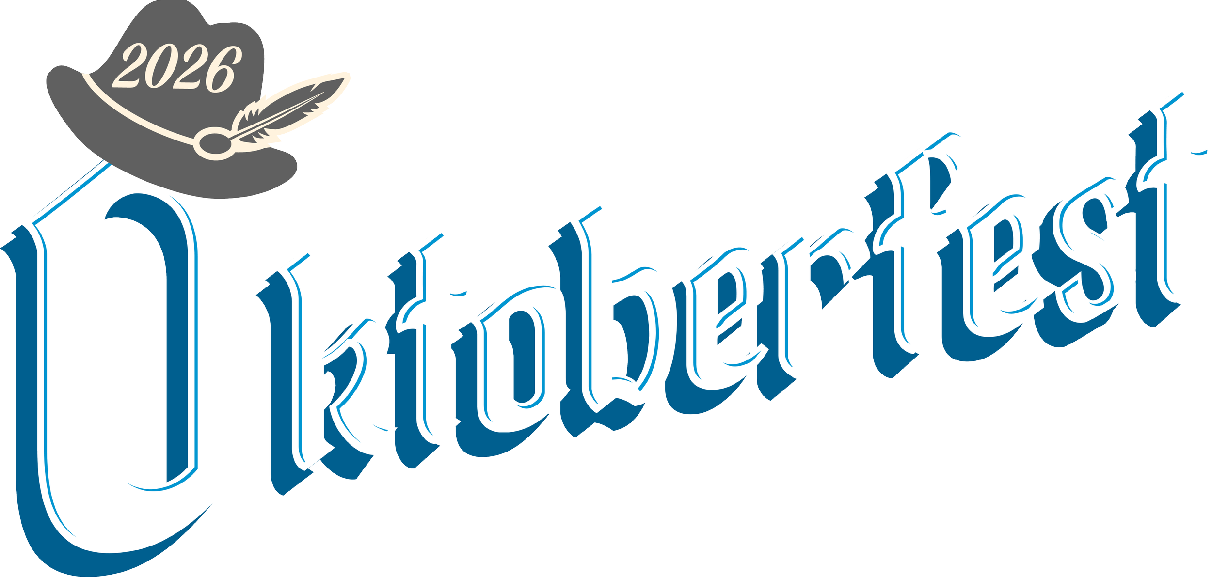 Logo for Garrison Brewing & The Big Otter featuring a stylized hat with a feather and the year 2026, with text in a retro font.
