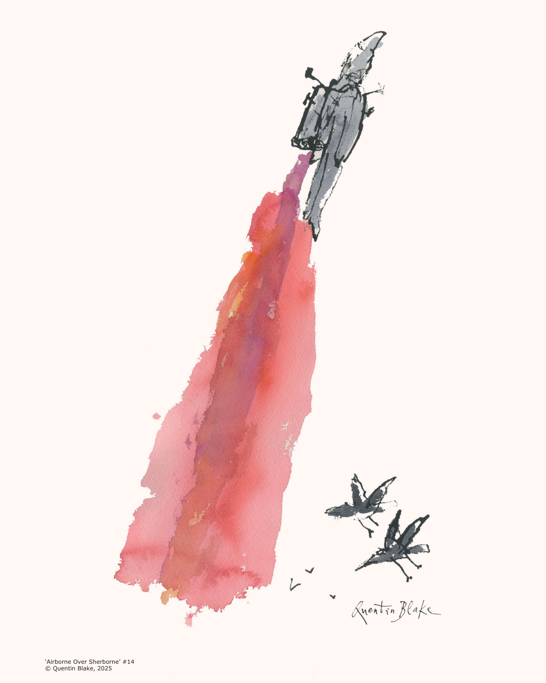 Now Open at The Sherborne: Quentin Blake Takes Flight