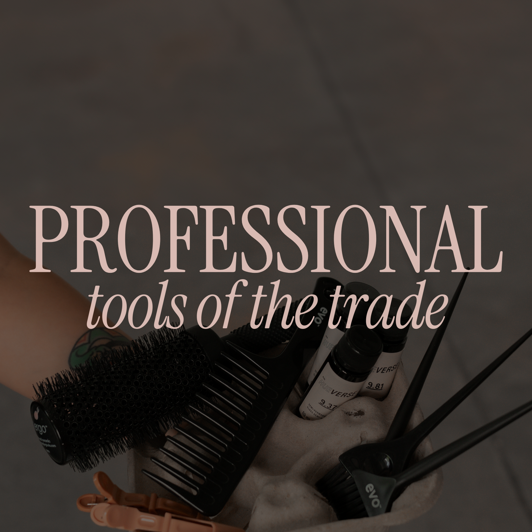 professional tools of hair salon hair stylist