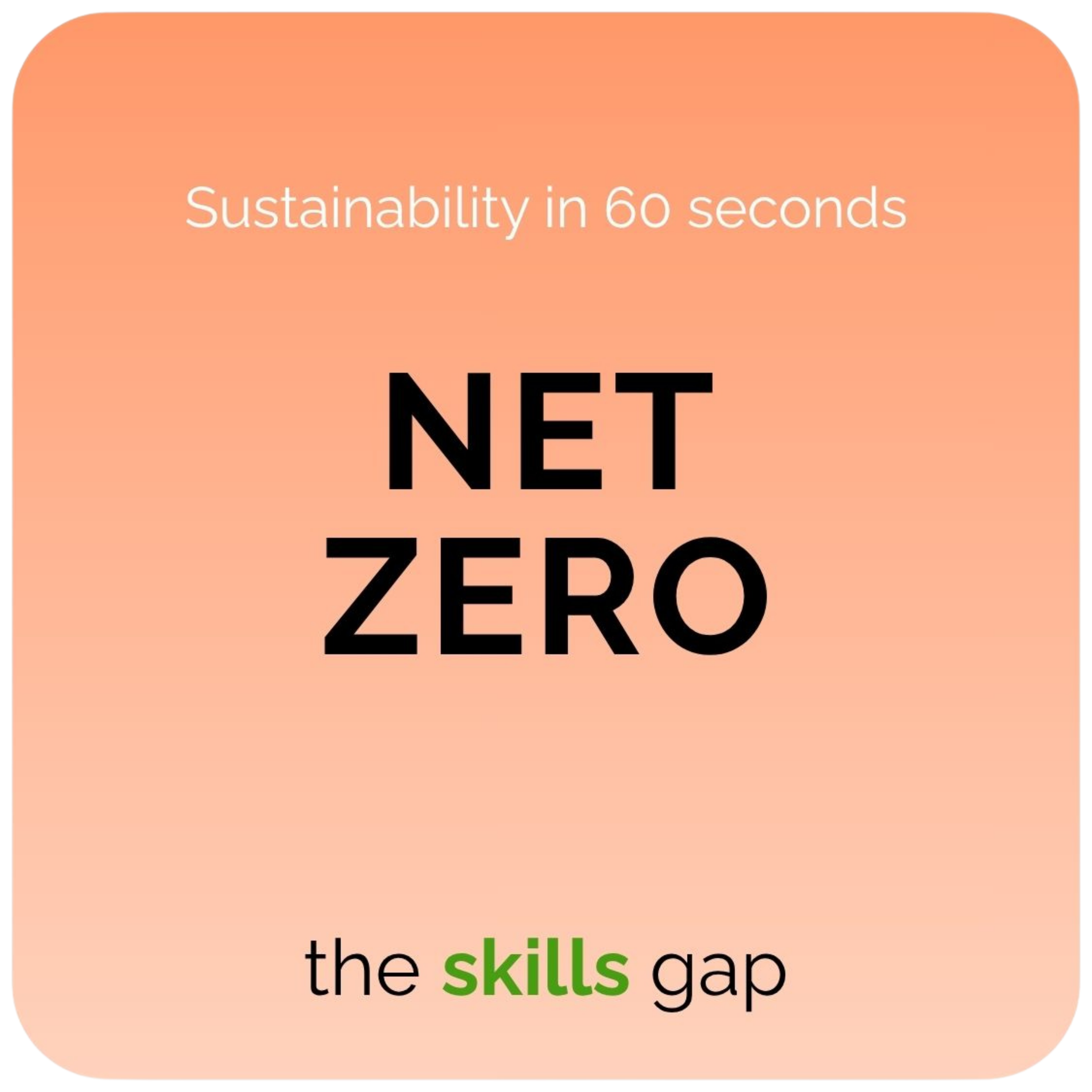 Net Zero in 60 Seconds