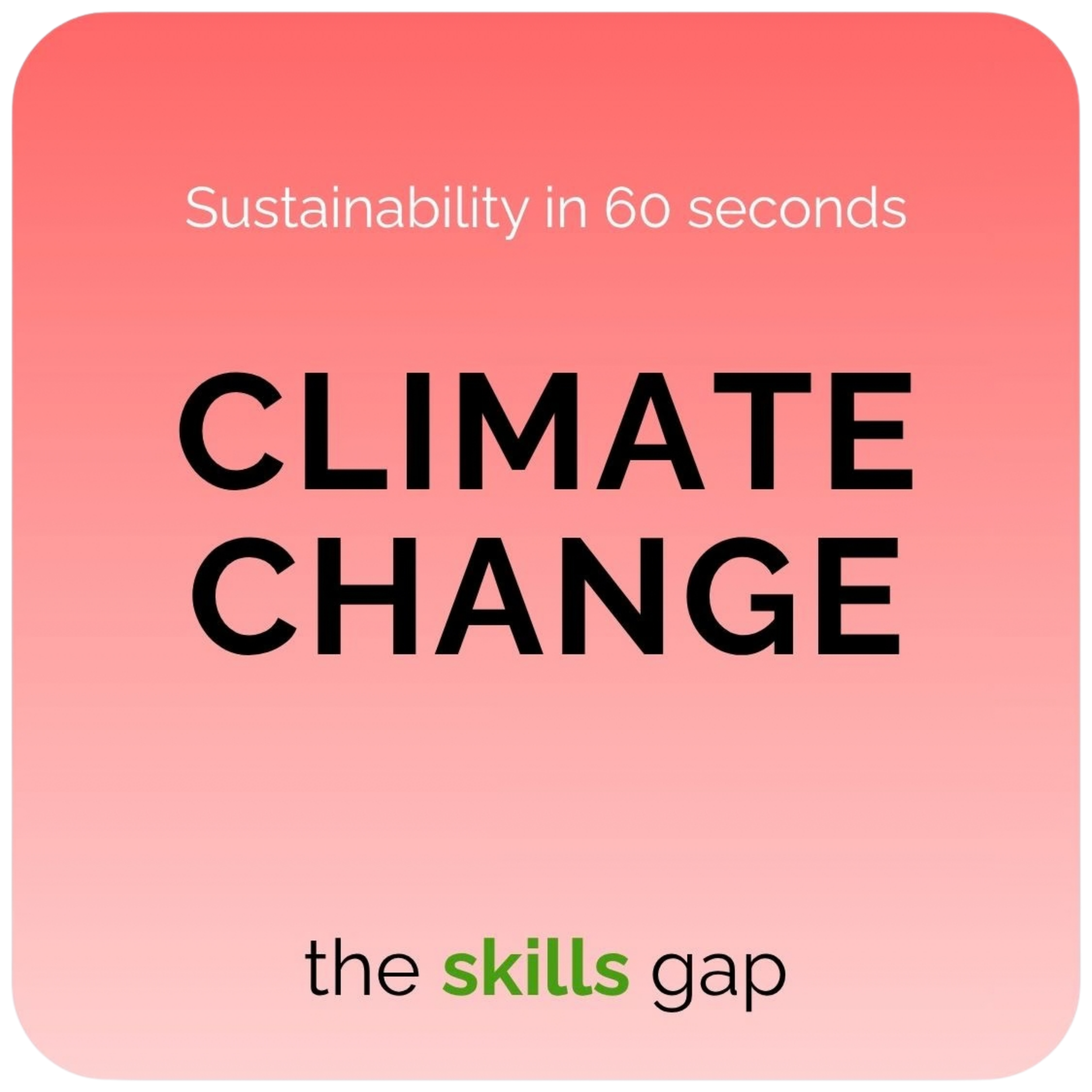 Climate Change in 60 Seconds