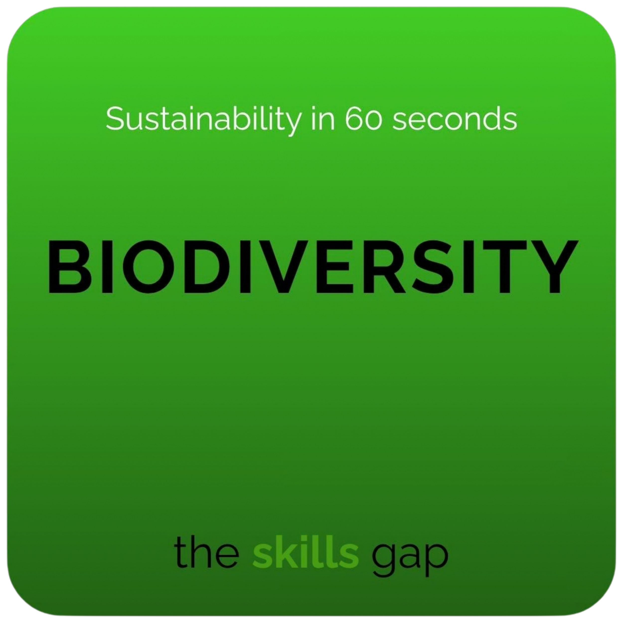 Biodiversity in 60 Seconds