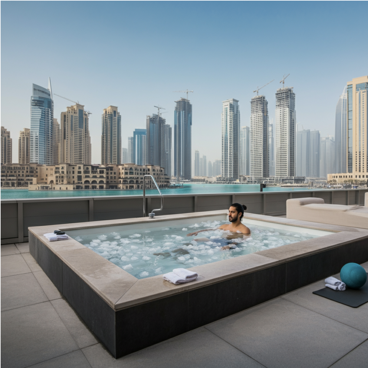 Relieve muscle soreness with a revitalizing ice bath Dubai session