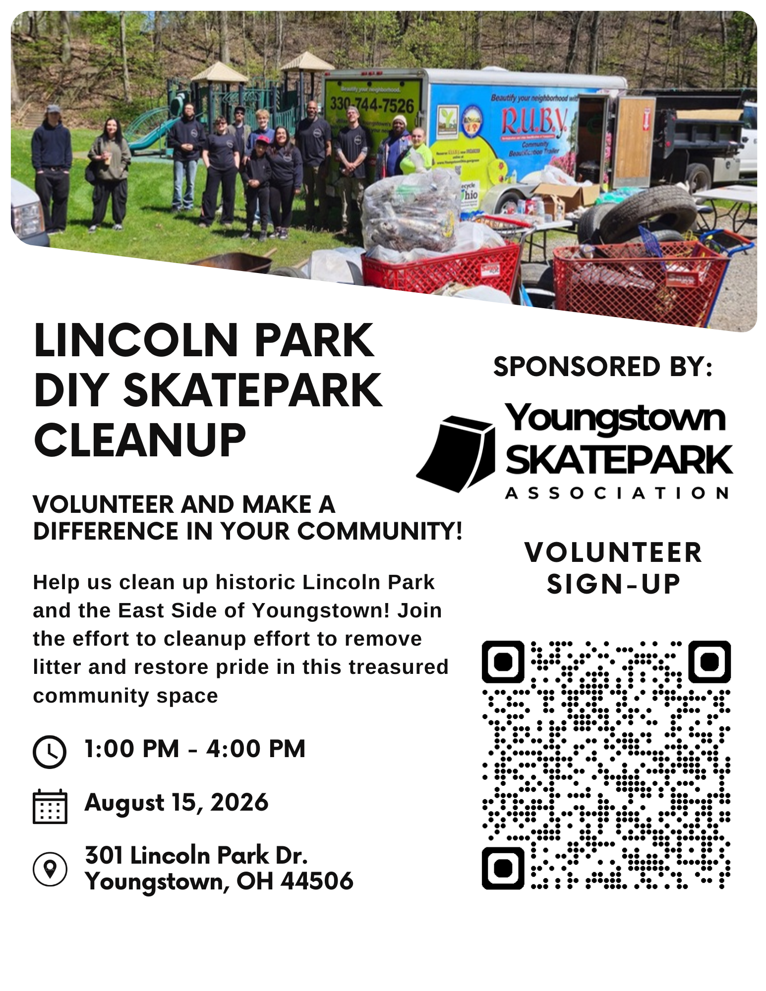 YSA Lincoln Park DIY Skatepark Cleanup