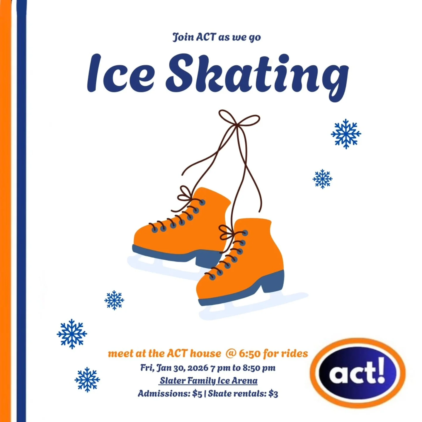 Join us- we will watch a movie together at the campus house after!