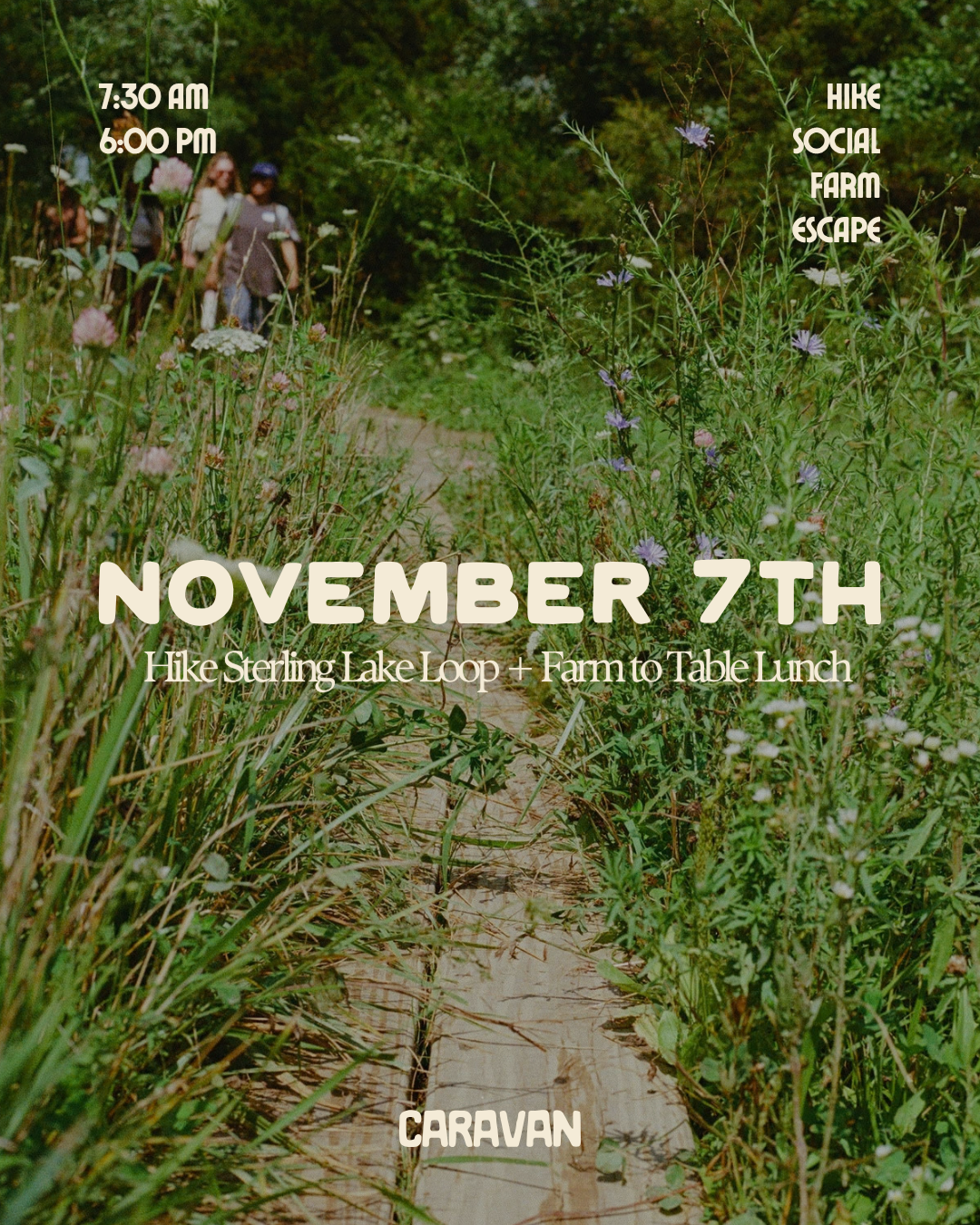 November 7th Hike & Farm to Table Meal