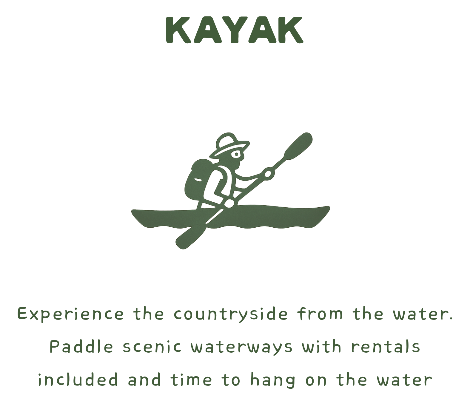 The image displays a logo for the Oregon Trail with a silhouette of a covered wagon, a person riding a horse, and mountains in the background. It also features a slogan about the Oregon Trail experience.