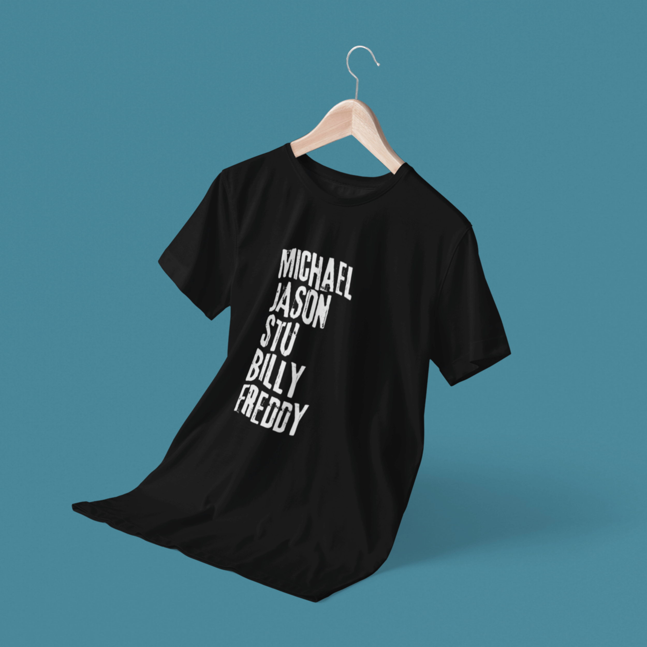 floating horror movie villain tshirt